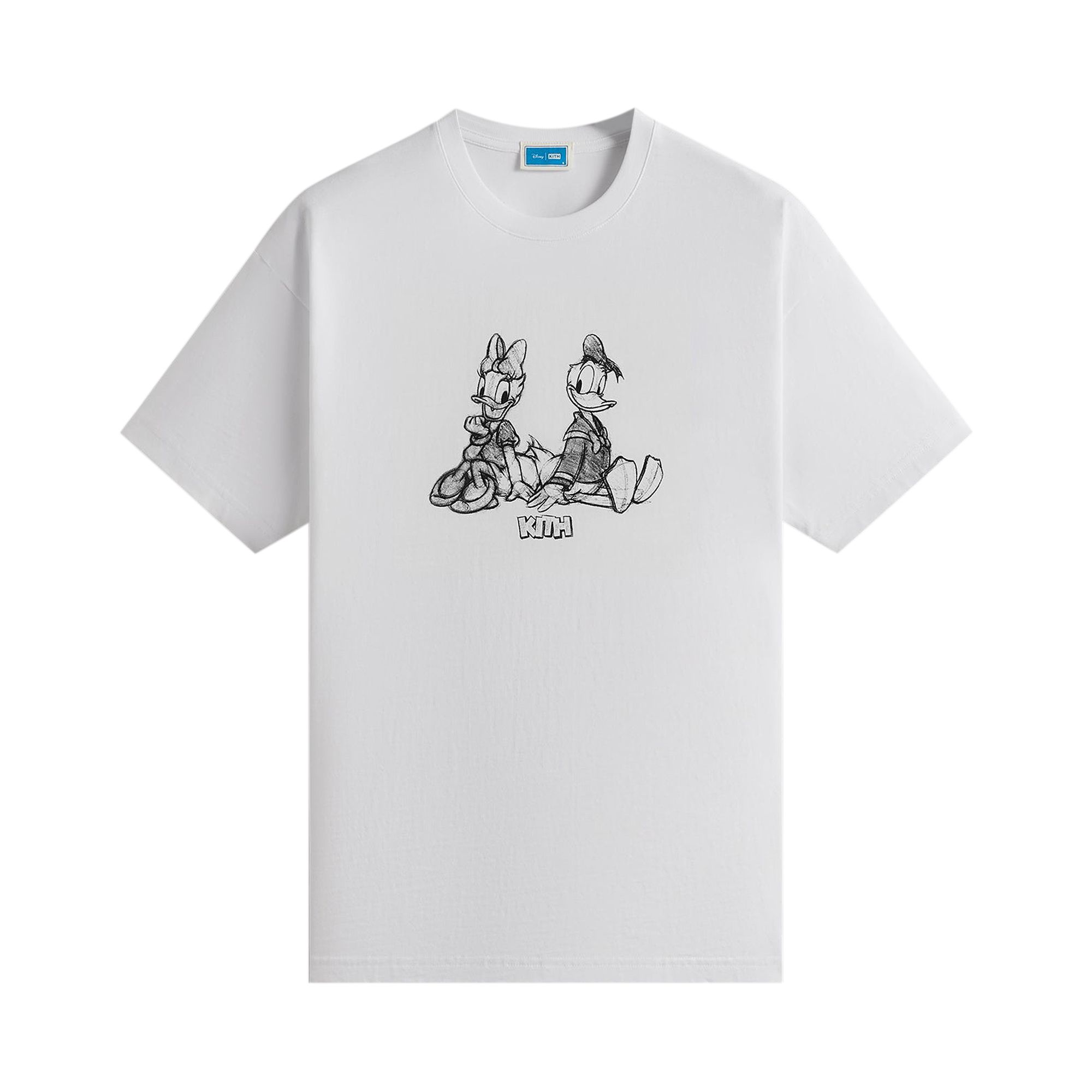 Pre-owned Kith X Disney Donald Duck Sketch Vintage Tee 'white' | Men's Size Xl