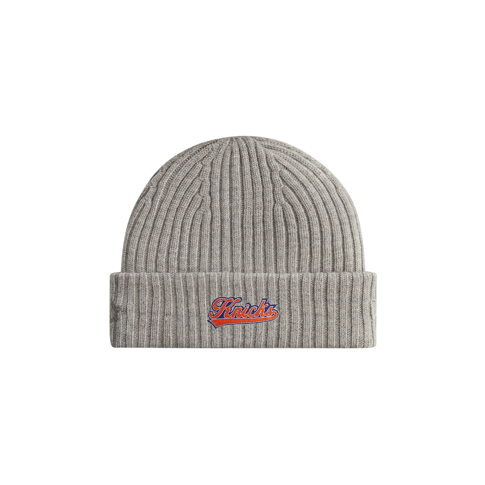 Pre-owned Kith For The New York Knicks Court Vision Beanie 'light Heather Grey' | Men's Size Onesize In Gray