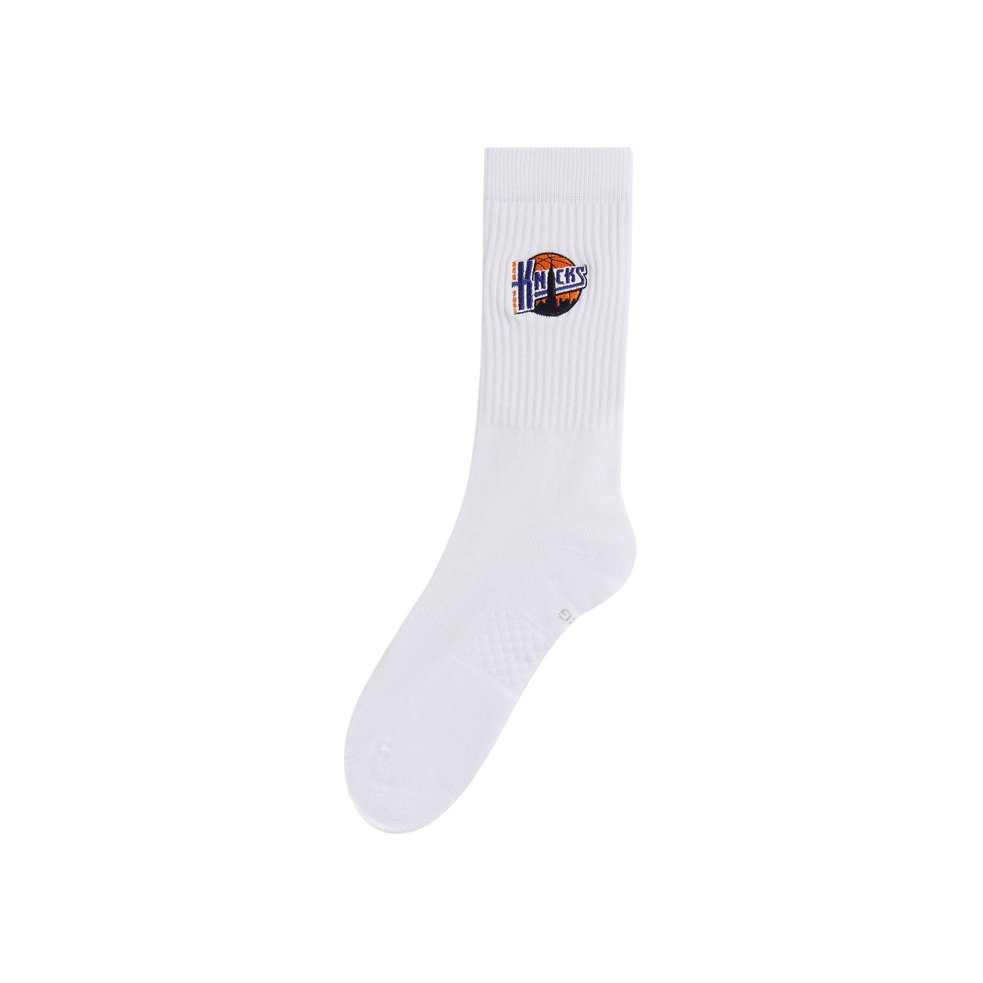 Pre-owned Kith & Stance For The New York Knicks New York City Crew Socks 'silk' In White