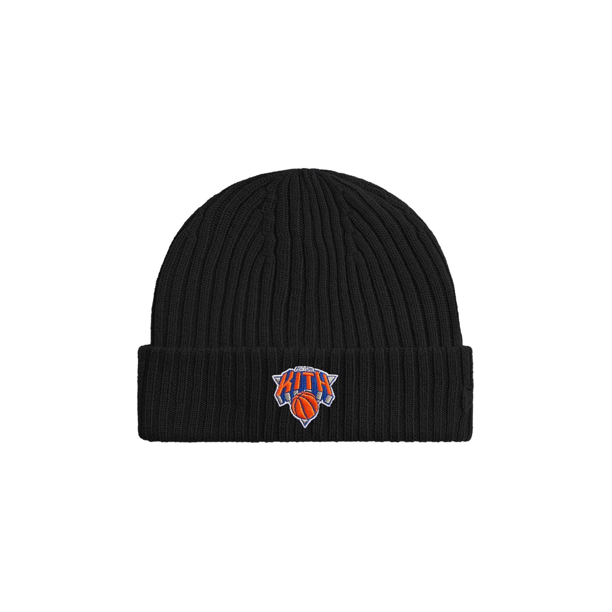 Pre-owned Kith For The New York Knicks Logo Beanie 'black' | Men's Size Onesize