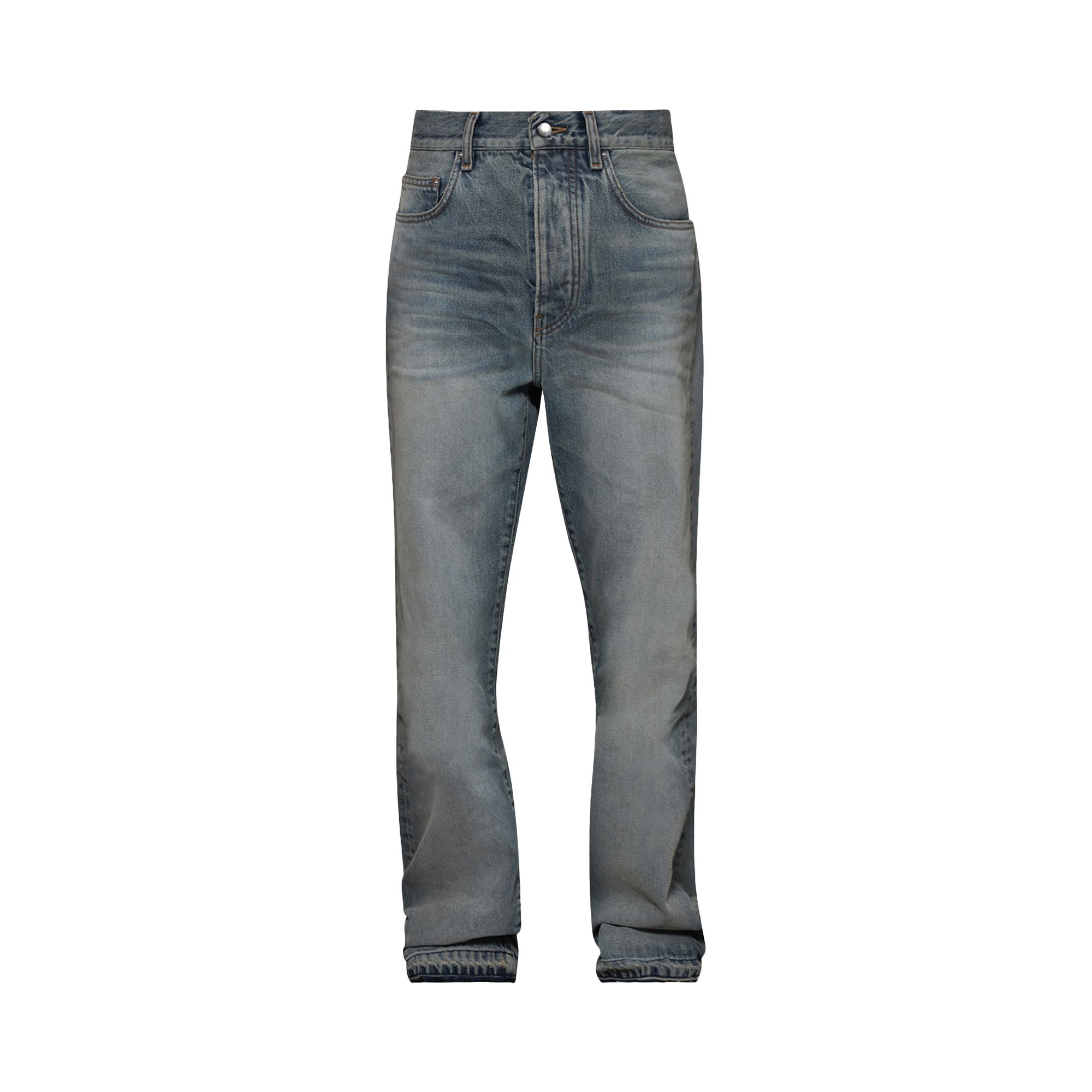 Pre-owned Amiri Released Hem Straight Jean 'dark Indigo' In Blue