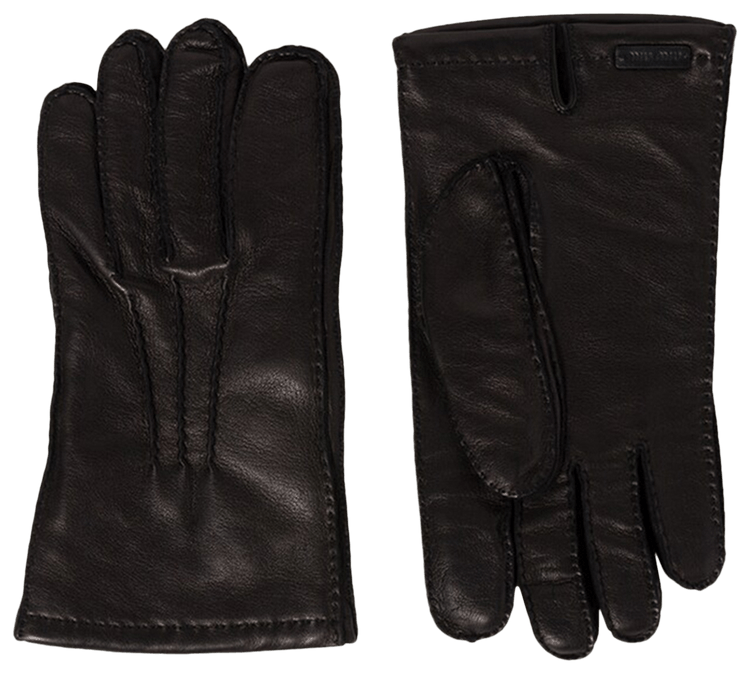 手袋 Miu Miu Black Nappa Leather Gloves Black Nappa Leather Gloves | Miu Miu