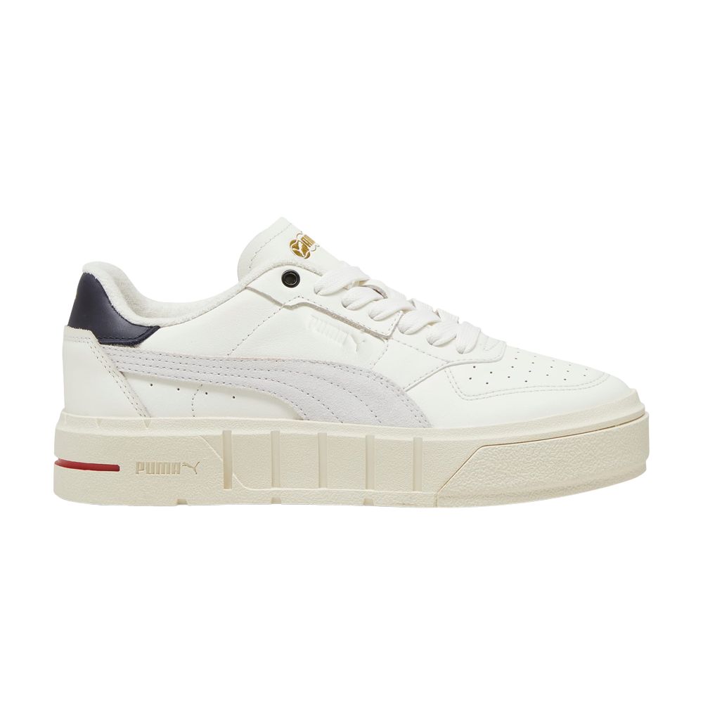 Pre-owned Puma Wmns Cali Court Jeux Sets 'marshmallow Navy'
