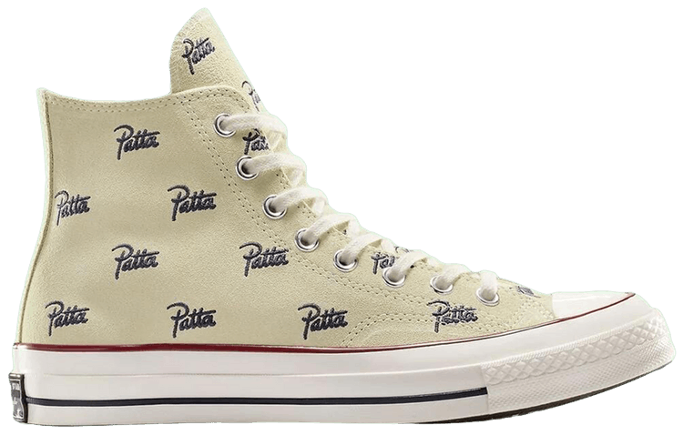 Patta x Chuck 70 High Mini Logo Pack   Natural Ivory
