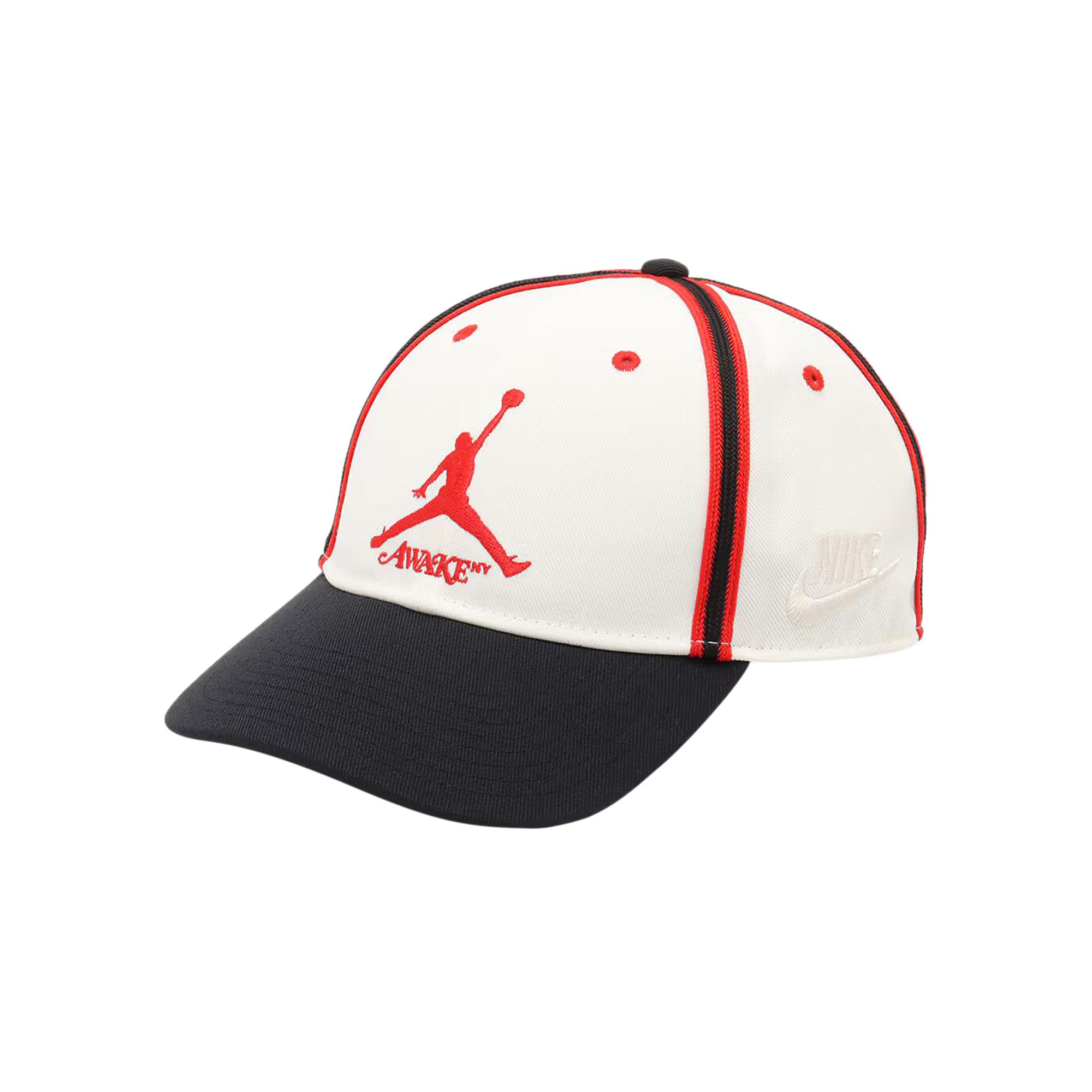 Pre-owned Air Jordan X Awake Ny Club Cap 'sail/university Red' In White