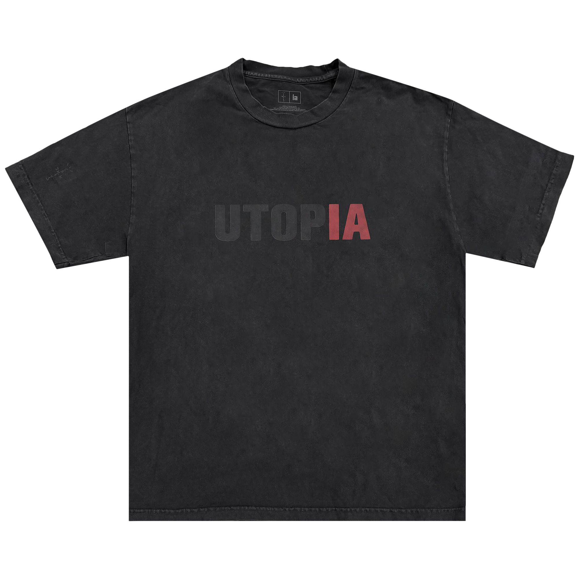 Pre-owned Cactus Jack By Travis Scott X Infinite Archives Utopia Tee 'black' | Men's Size M