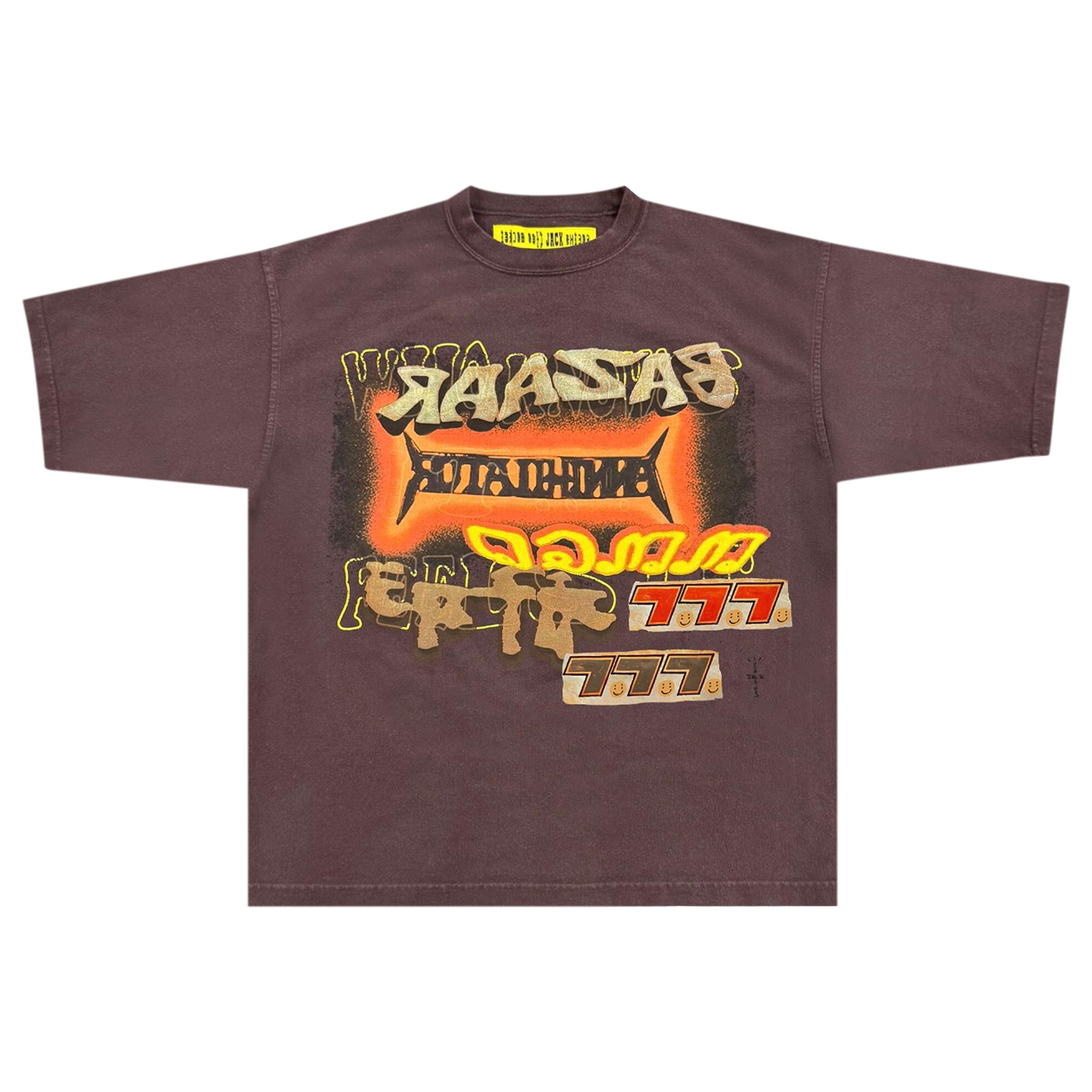 Pre-owned Cactus Jack By Travis Scott X Cactus Plant Flea Market Bazaar Tee 'maroon' | Brown | Men's Size Xl