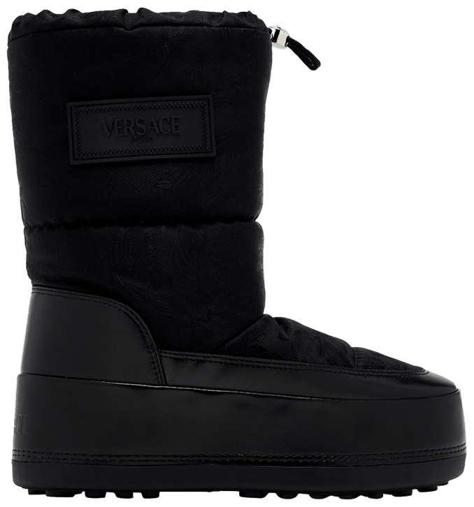 Size 5.0 Versace Wmns Milano Snow Boot Black Palladium