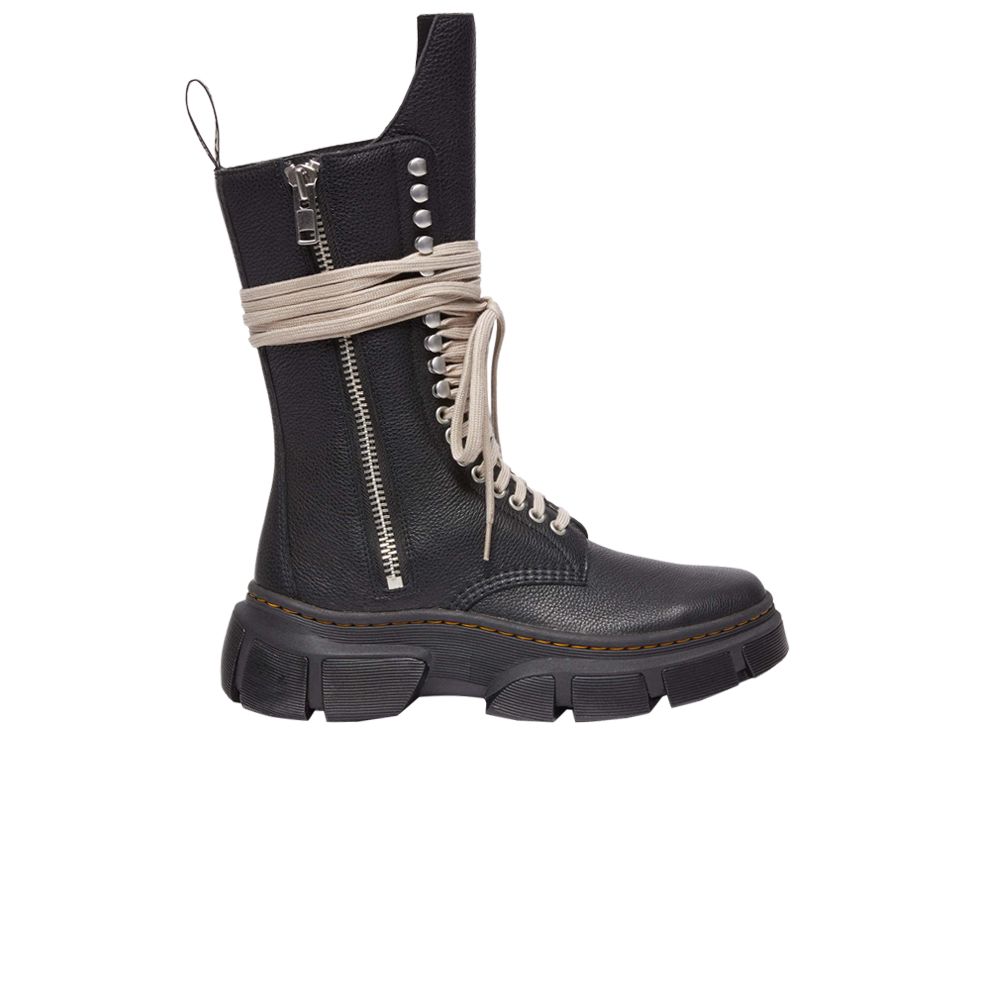 Pre-owned Rick Owens Dr. Martens X Wmns 1918 Dmxl Calf Length Boot 'black' | Women's Size 36
