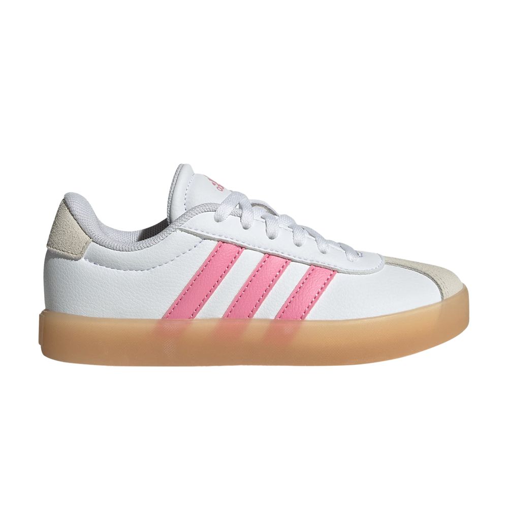Pre-owned Adidas Originals Adidas Vl Court 3.0 K 'white Bliss Pink Gum' | Kid's Size 13.5