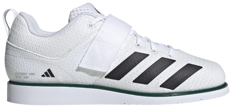 Adidas Powerlift 5 White Black Collegiate Green