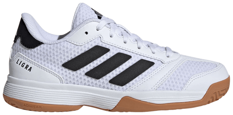 Adidas Ligra 8 Indoor J White Black Gum