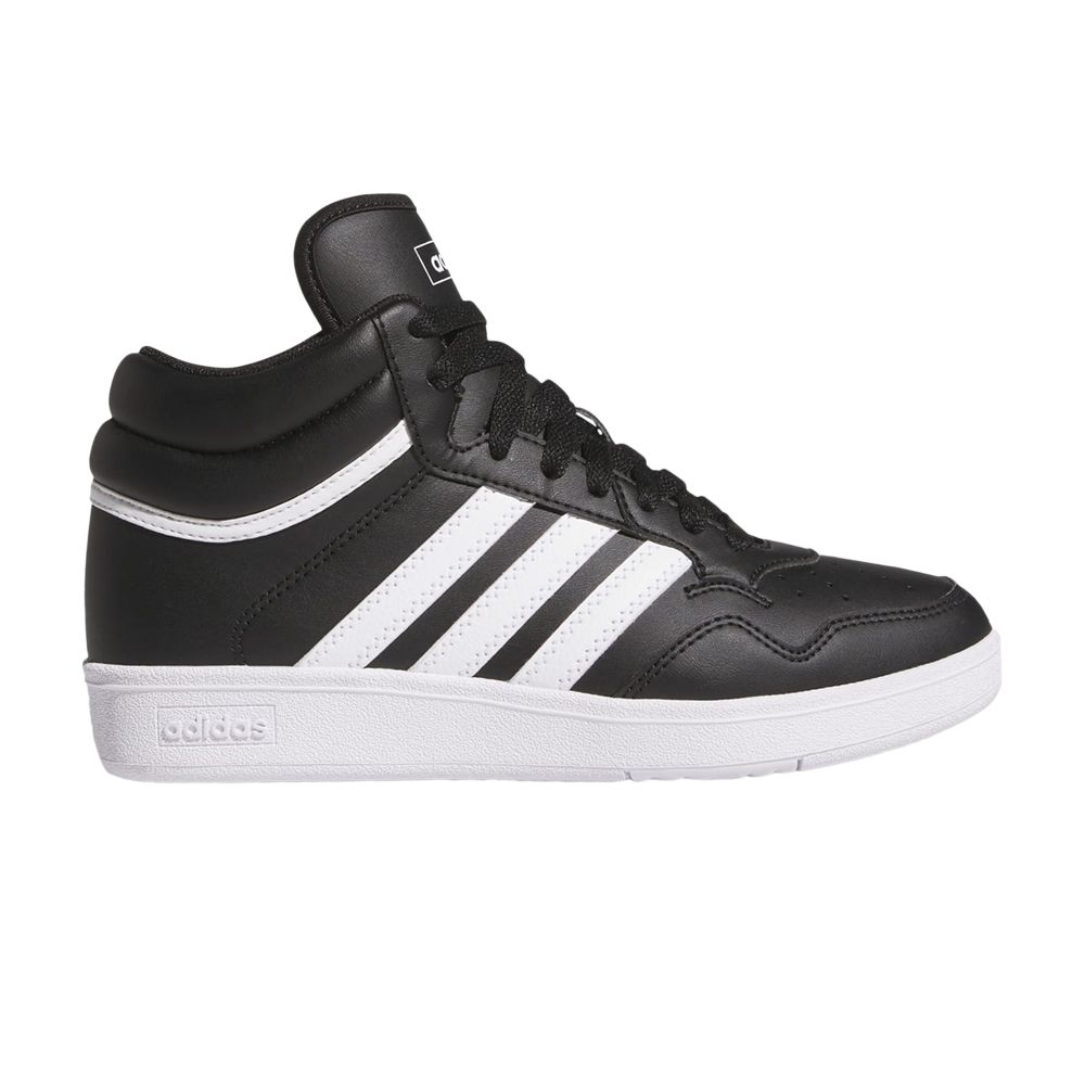 Pre-owned Adidas Originals Adidas Hoops 4.0 Mid J 'black White' | Kid's Size 6.5