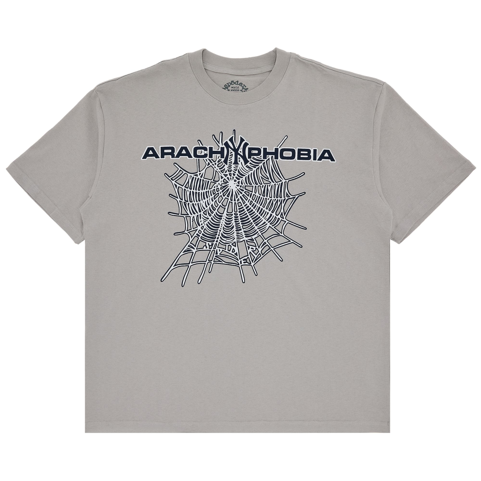 Pre-owned Sp5der Arach Ny Phobia Tee 'grey' | Men's Size Xl In Gray