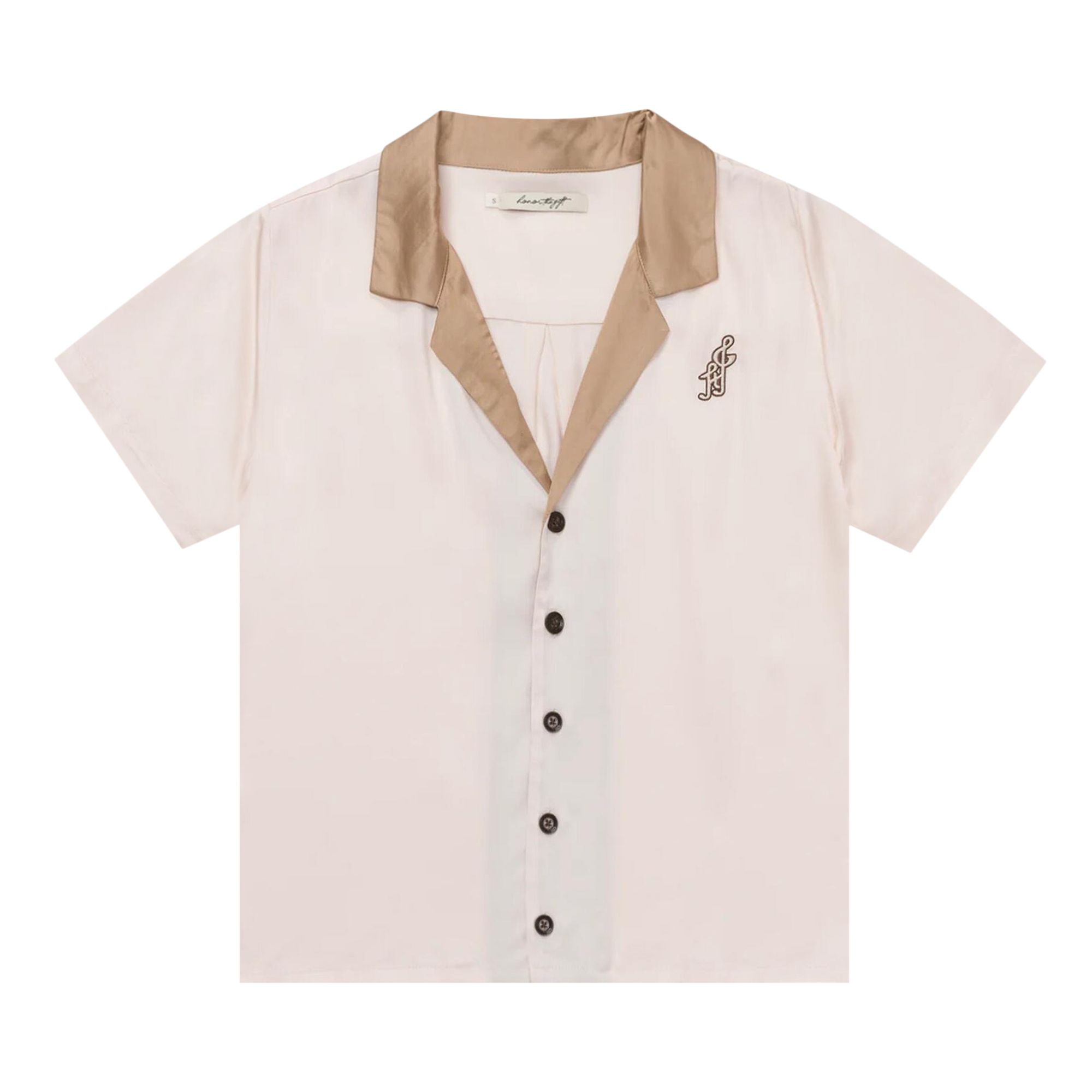Pre-owned Honor The Gift Notes Camp Shirt 'cream'