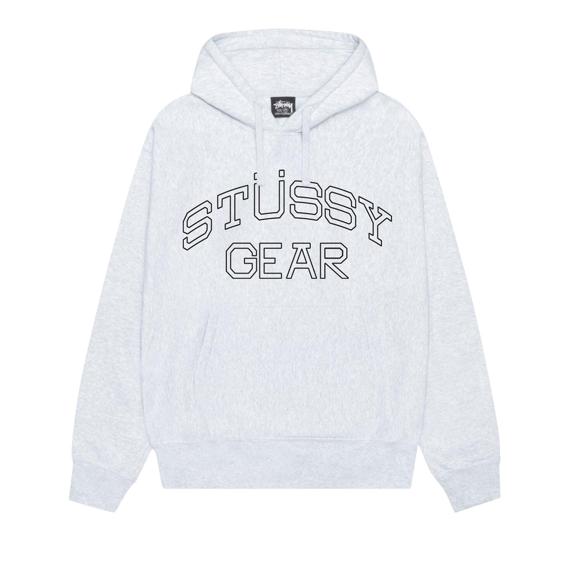 Pre-owned Stussy Gear Hoodie 'ash Heather'
