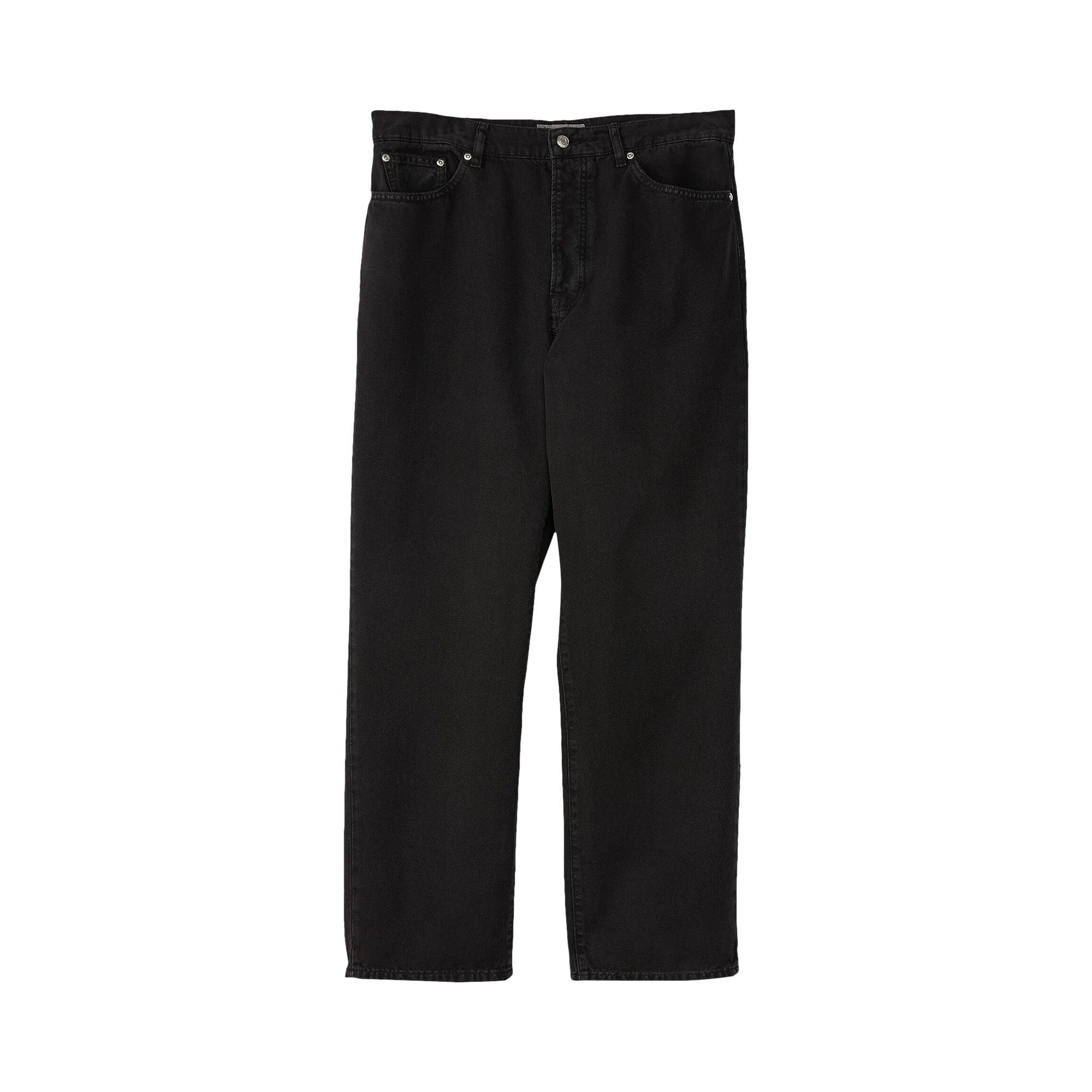 Pre-owned Stussy Washed Canvas Classic Jean 'black'