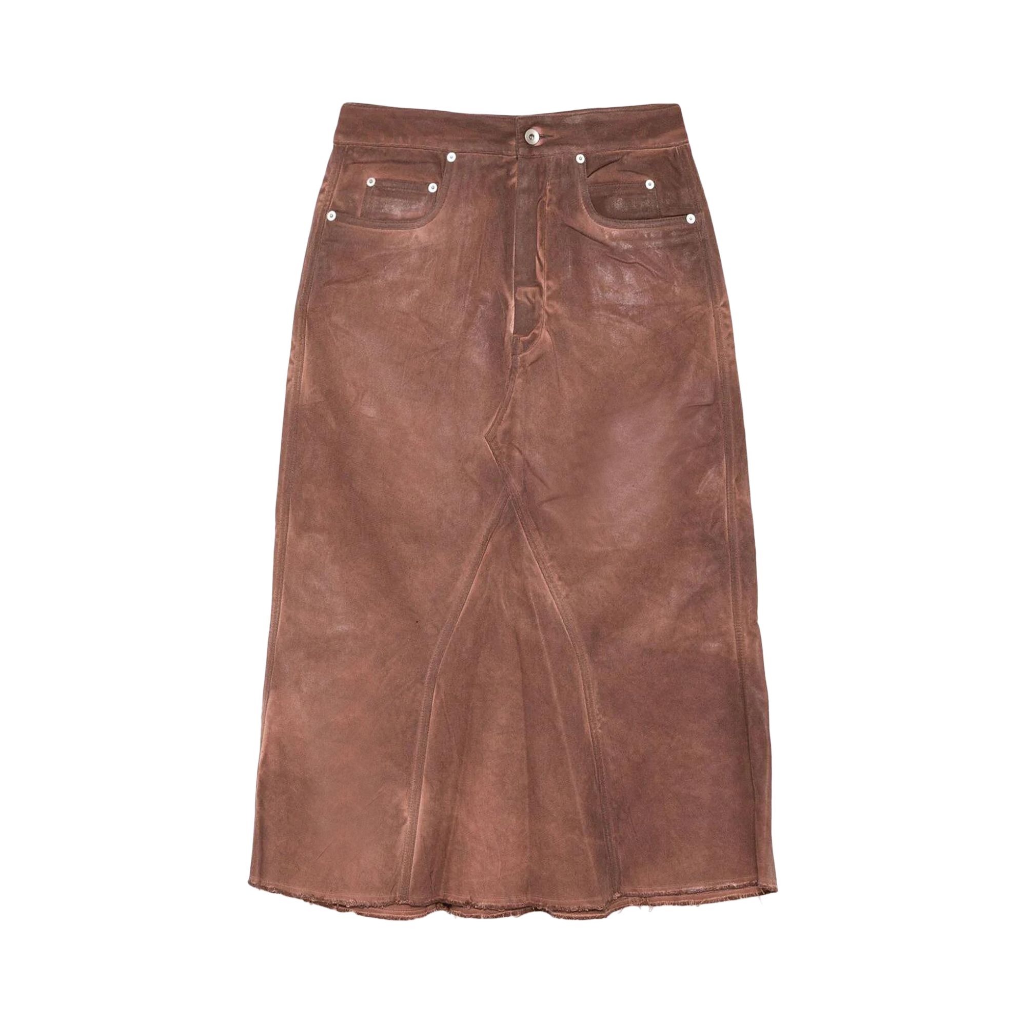 Pre-owned Rick Owens Drkshdw Godet Skirt 'terra' | Brown | Women's Size Xs