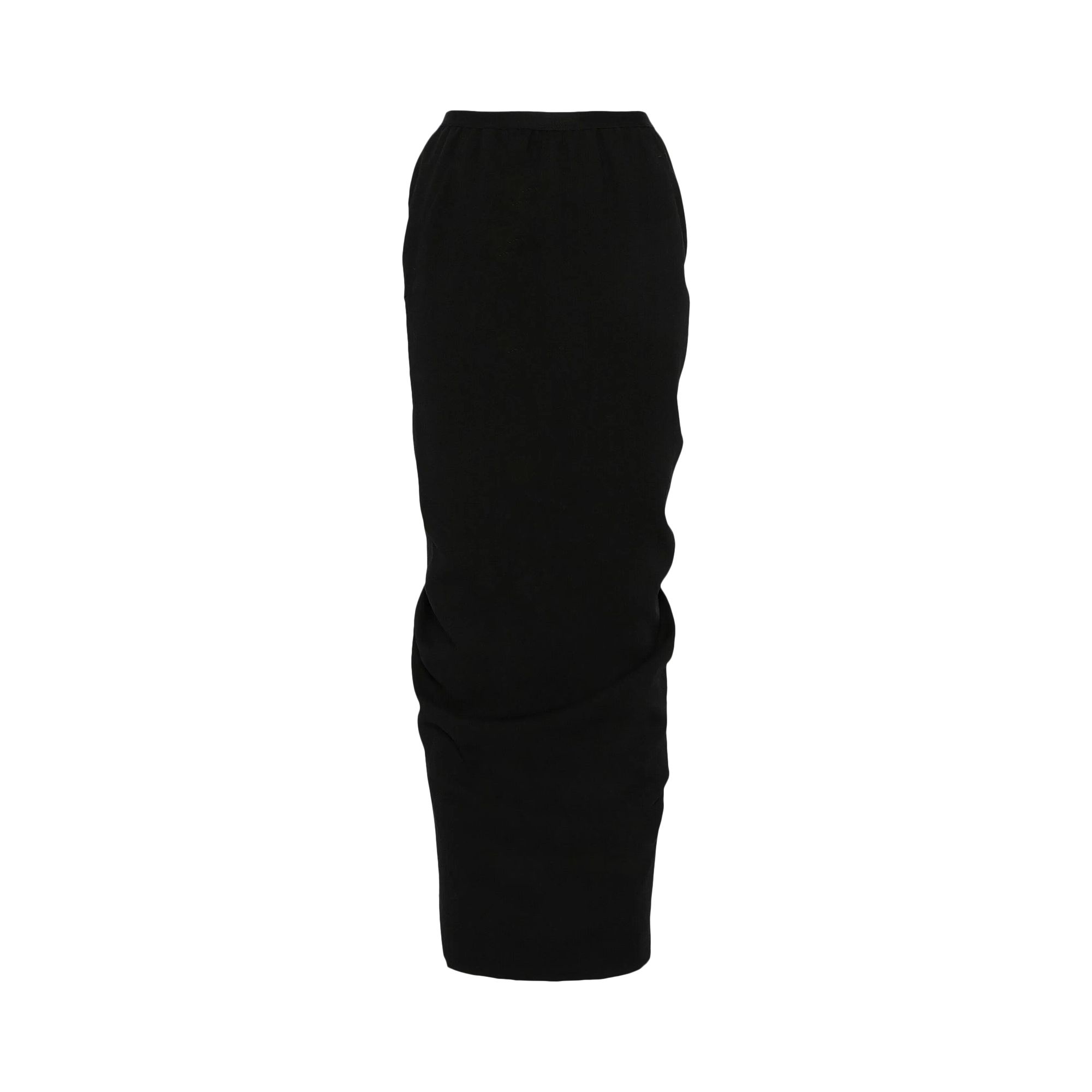 Pre-owned Rick Owens Wool Pillar Long Skirt 'black' | Women's Size 42