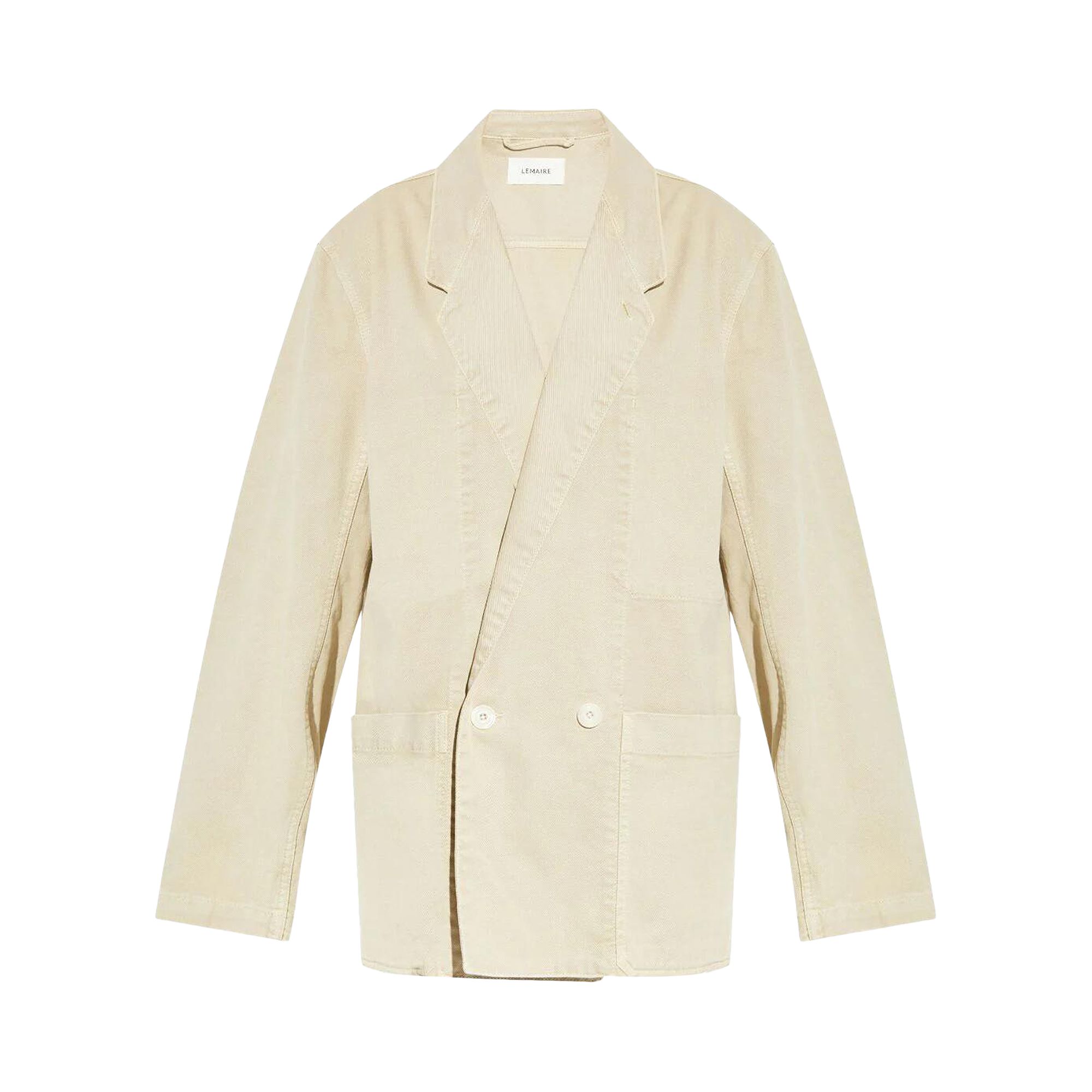 Pre-owned Lemaire Workwear Blazer 'denim Snow Oat' | Tan | Women's Size Xxs