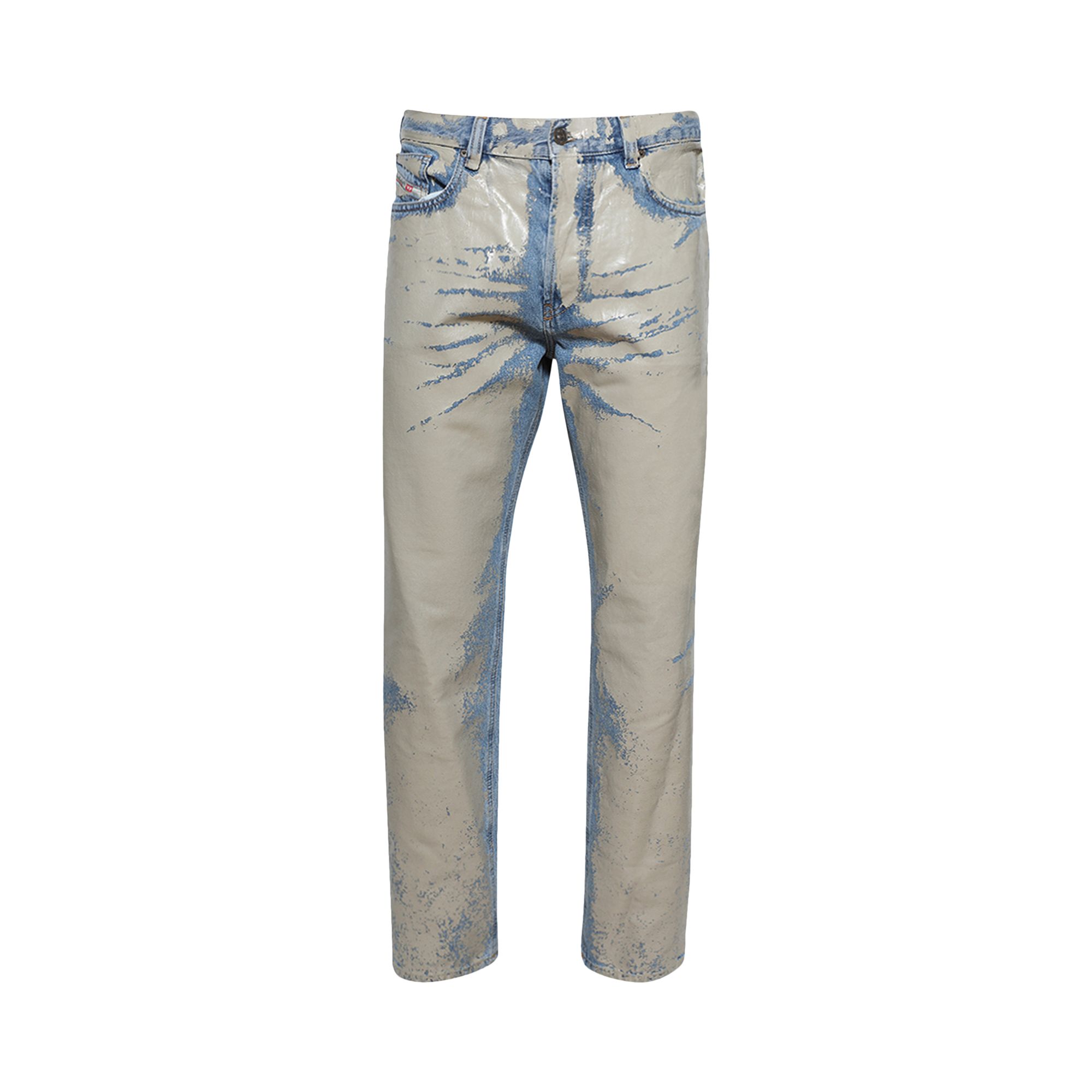 Pre-owned Diesel D-macs Straight Jeans 'light Brown' | Grey | Men's Size 34