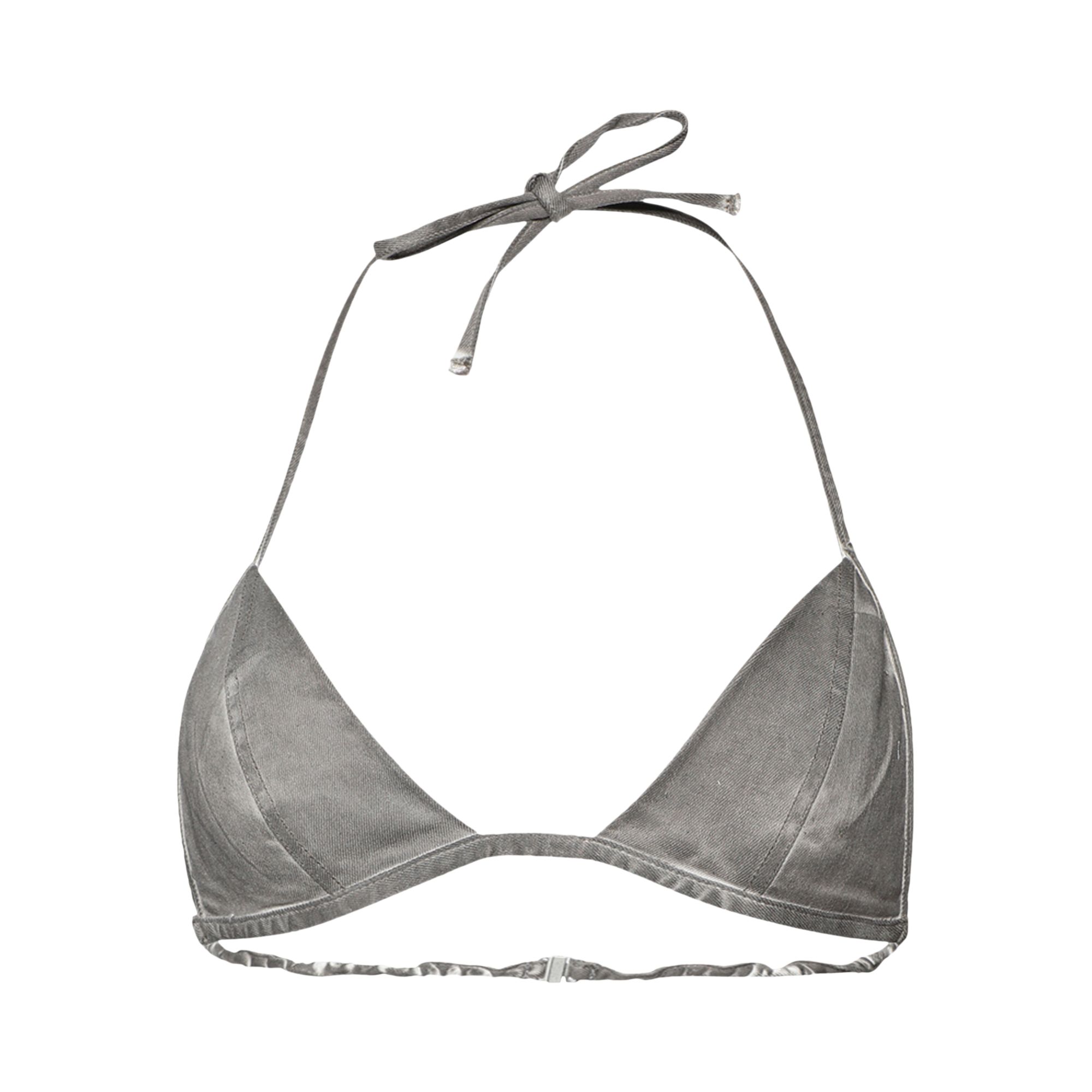 Pre-owned Rick Owens Drkshdw Denim Bra 'dust' | Grey | Women's Size Xl