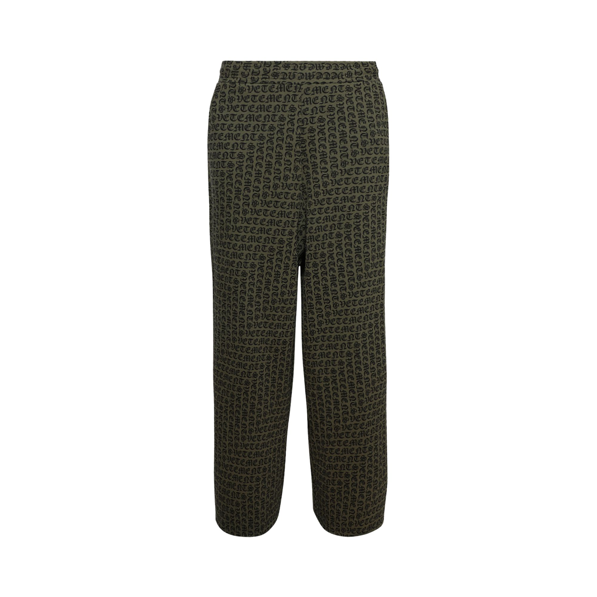 Pre-owned Vetements Gothic Monogram Sweatpants 'khaki' | Tan | Men's Size Xl