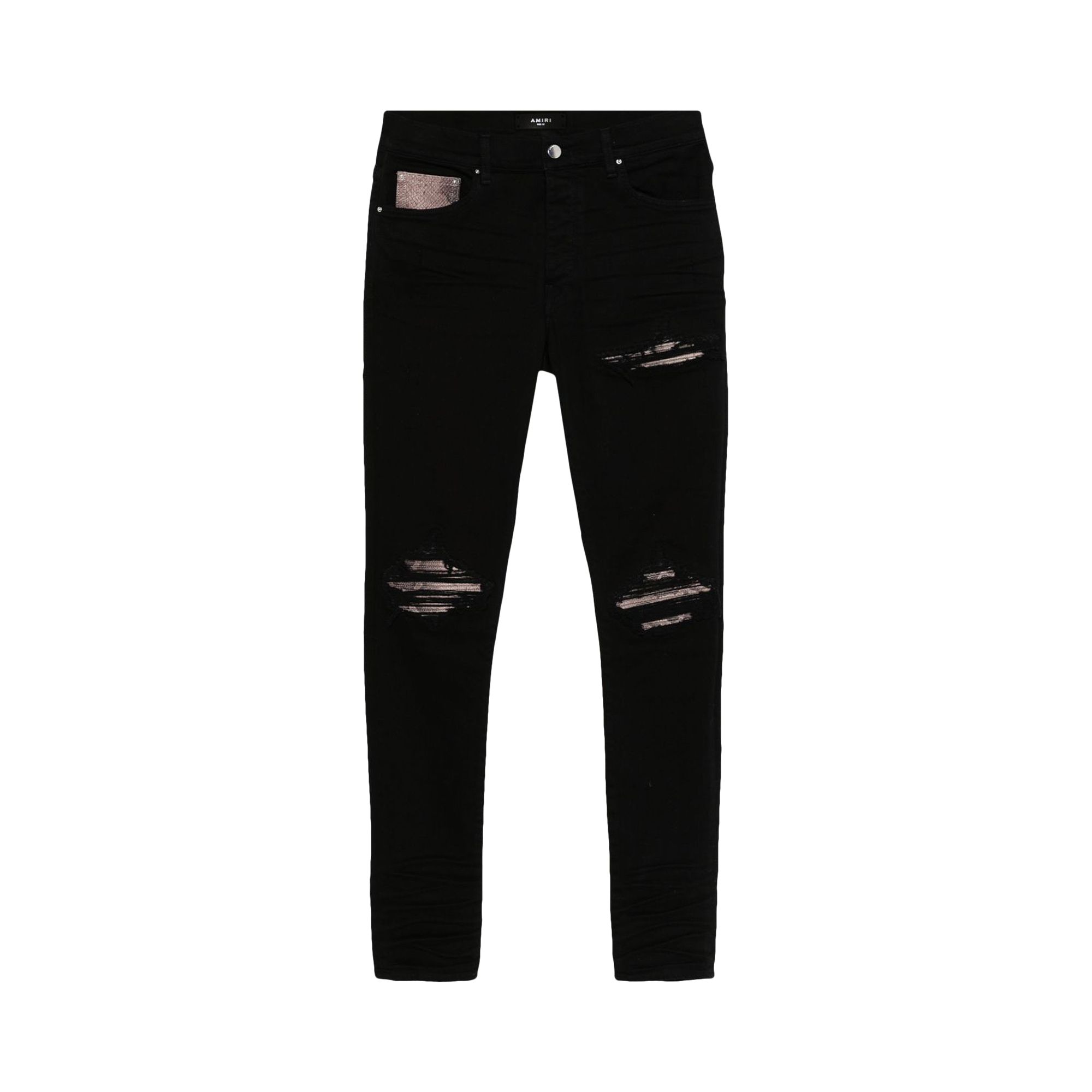 Pre-owned Amiri Snake Mx1 Jean 'black' | Men's Size 38