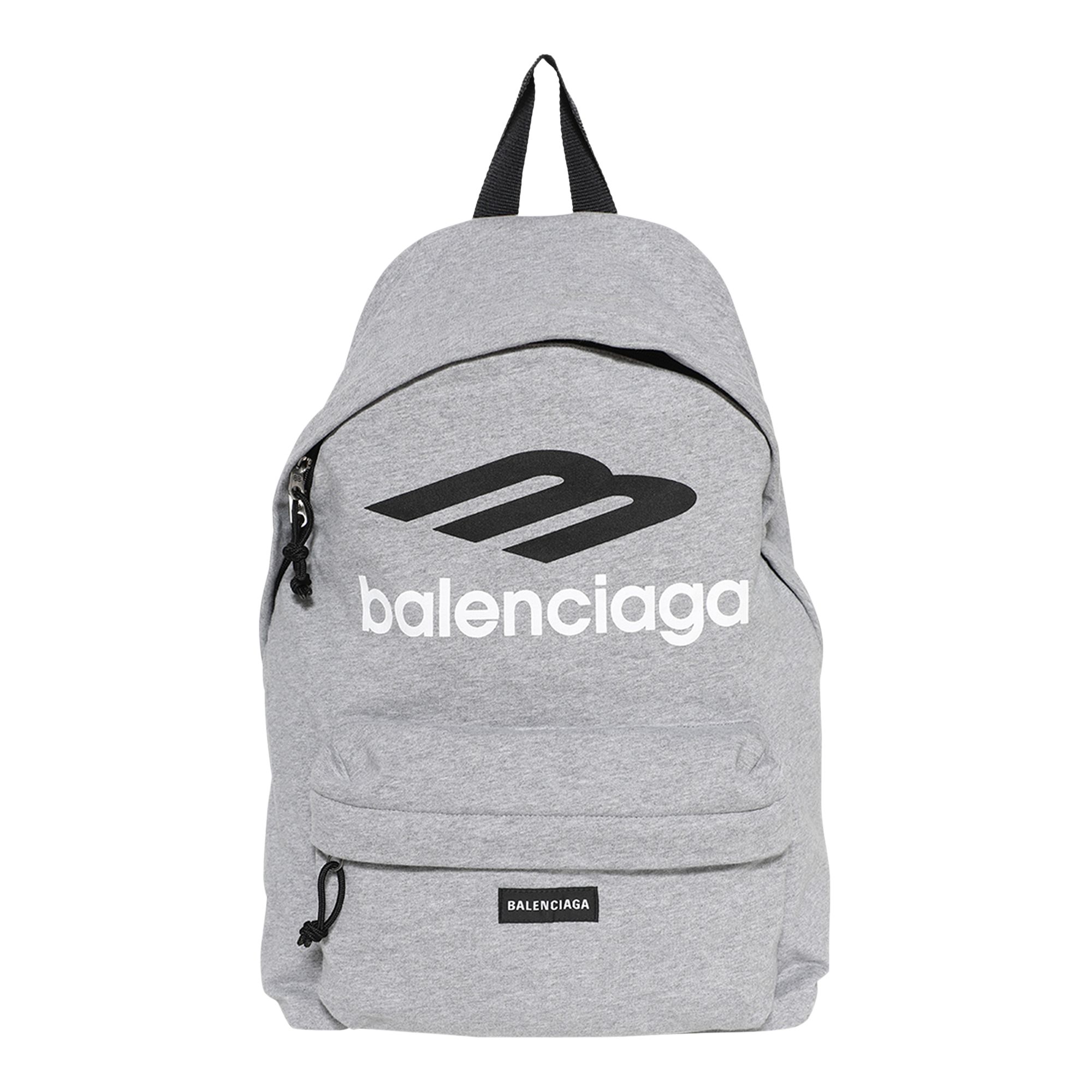 Pre-owned Balenciaga Explorer Backpack 'heather Grey/black/white' | Men's Size Onesize In Gray