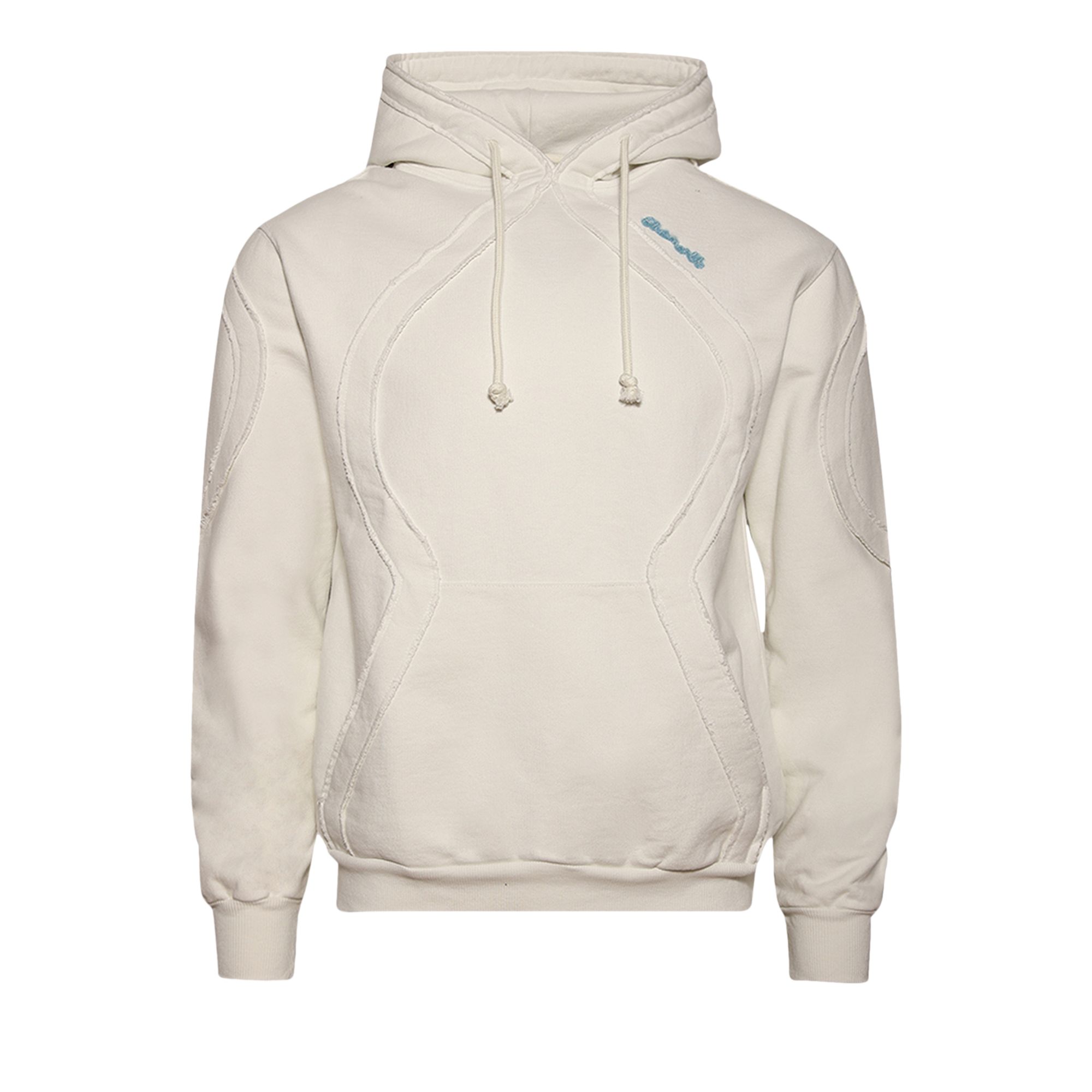 Pre-owned Bluemarble Drawstring Hoodie 'apollo White' | Men's Size L