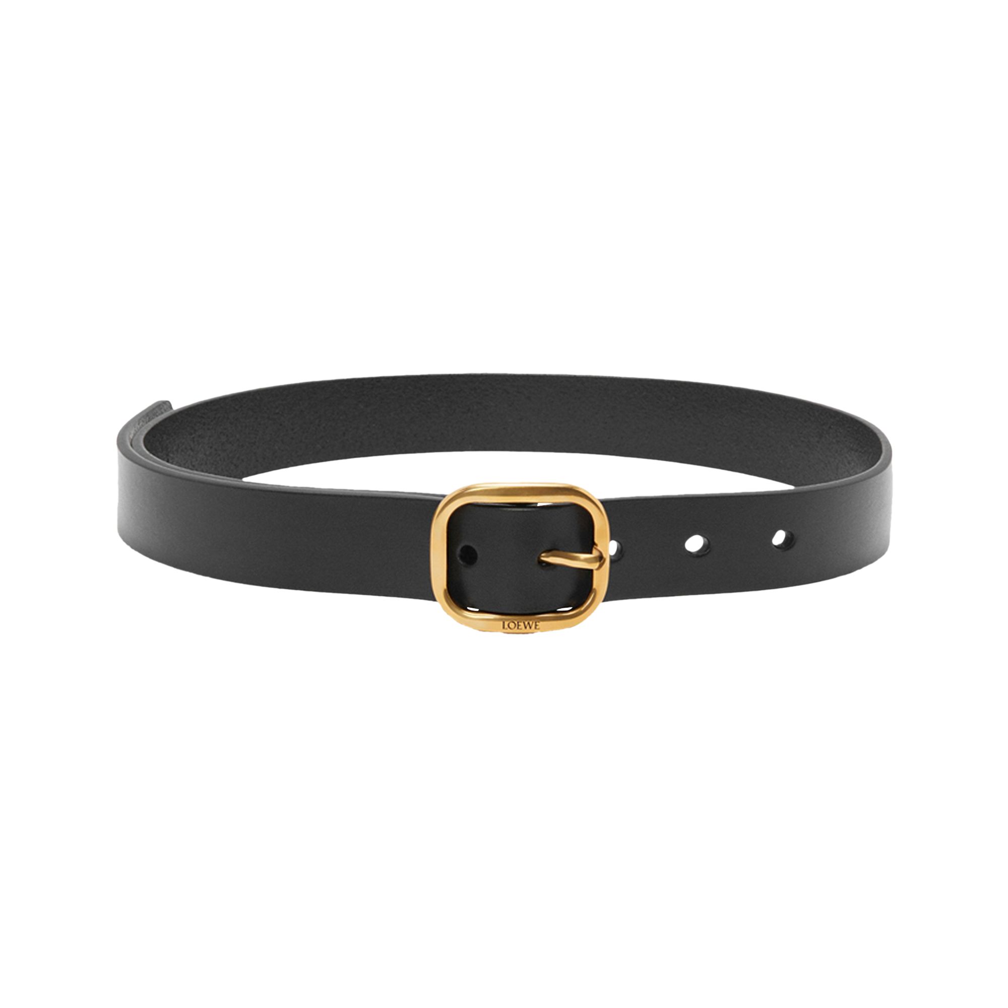Pre-owned Loewe Rounded Soft Belt 'black/gold' | Women's Size 70