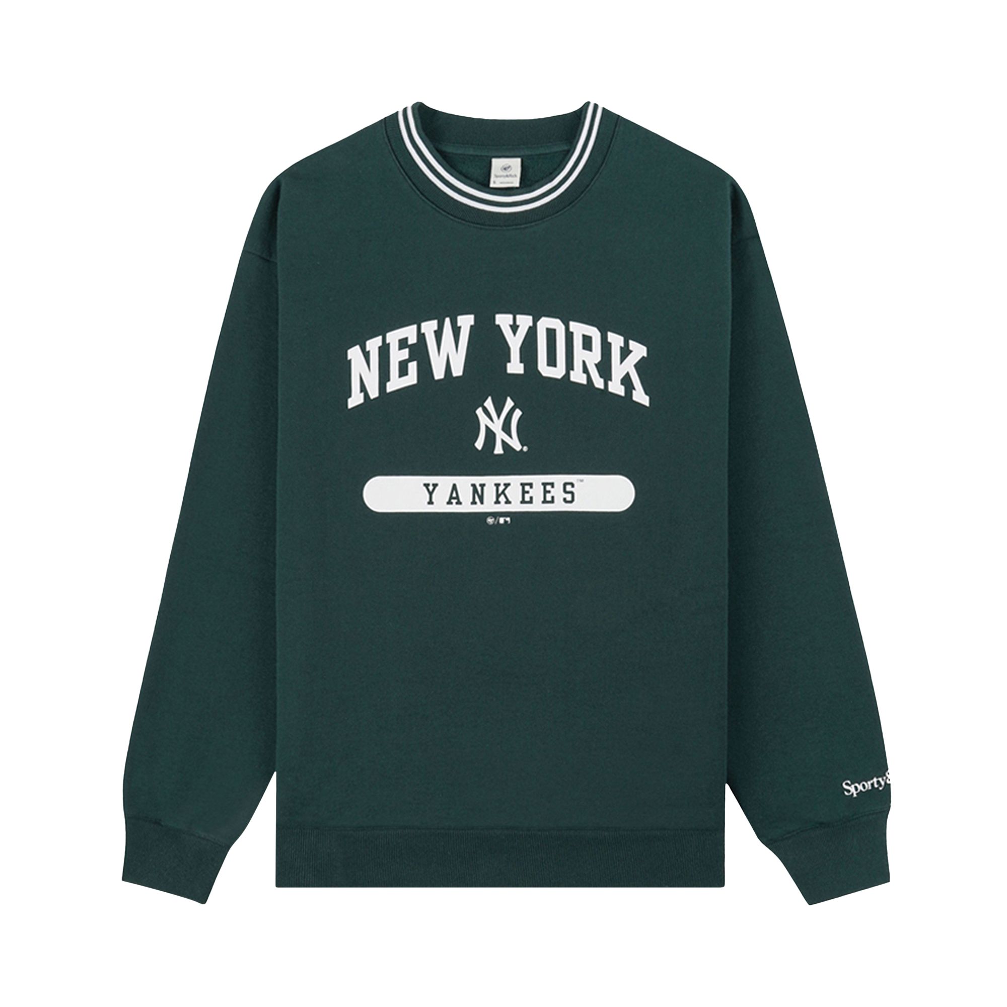 Pre-owned Sporty And Rich Sporty & Rich League Crewneck 'forest'