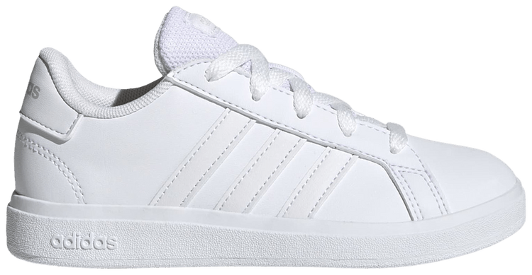 Adidas Grand Court Lace Up K White Grey