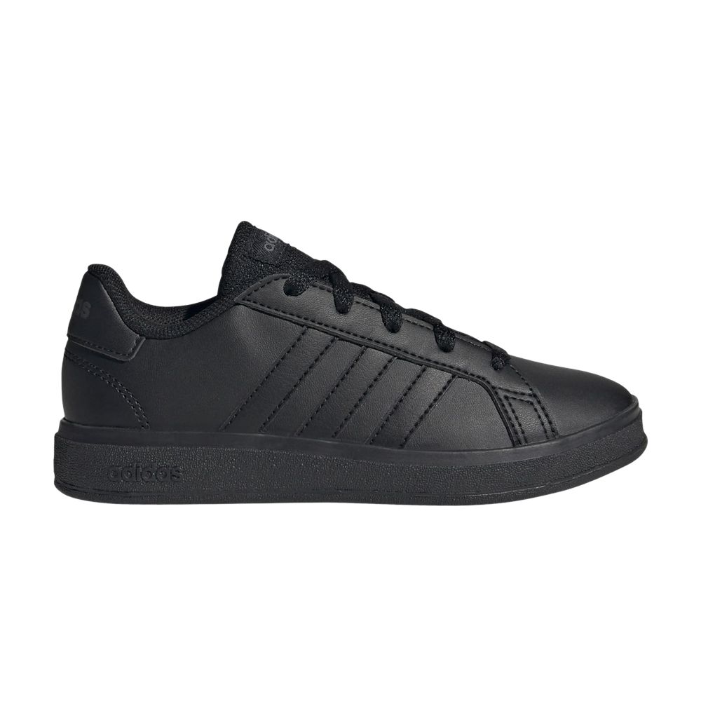 Pre-owned Adidas Originals Adidas Grand Court Lace-up K 'black Grey' | Kid's Size 11.5