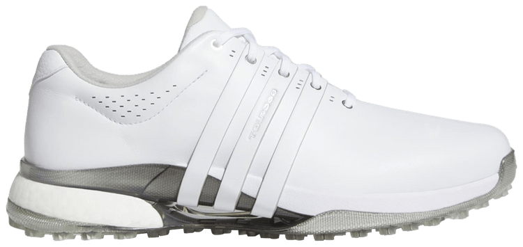 Adidas Tour 360 25 Spikeless Golf White Silver Metallic