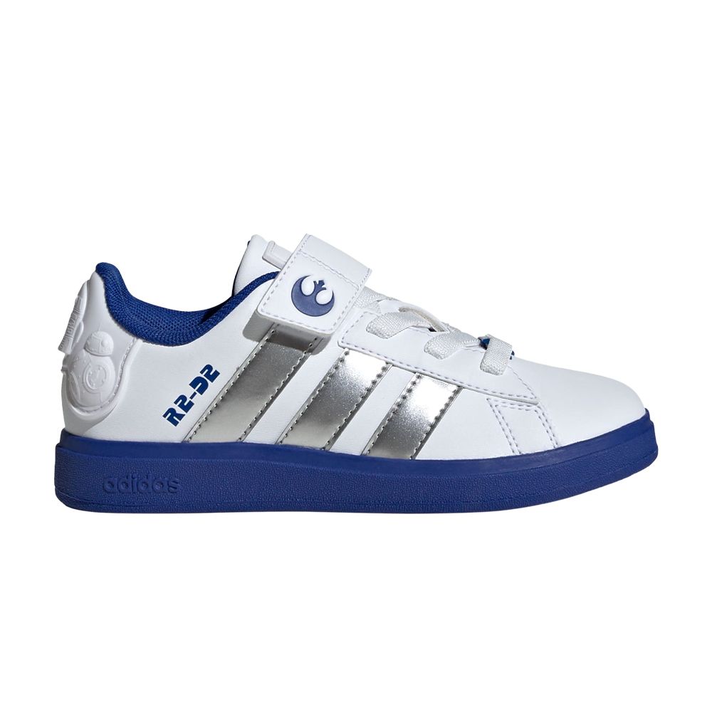 Pre-owned Adidas Originals Adidas Star Wars X Grand Court 2.0 C 'r2-d2' | White | Kid's Size 3
