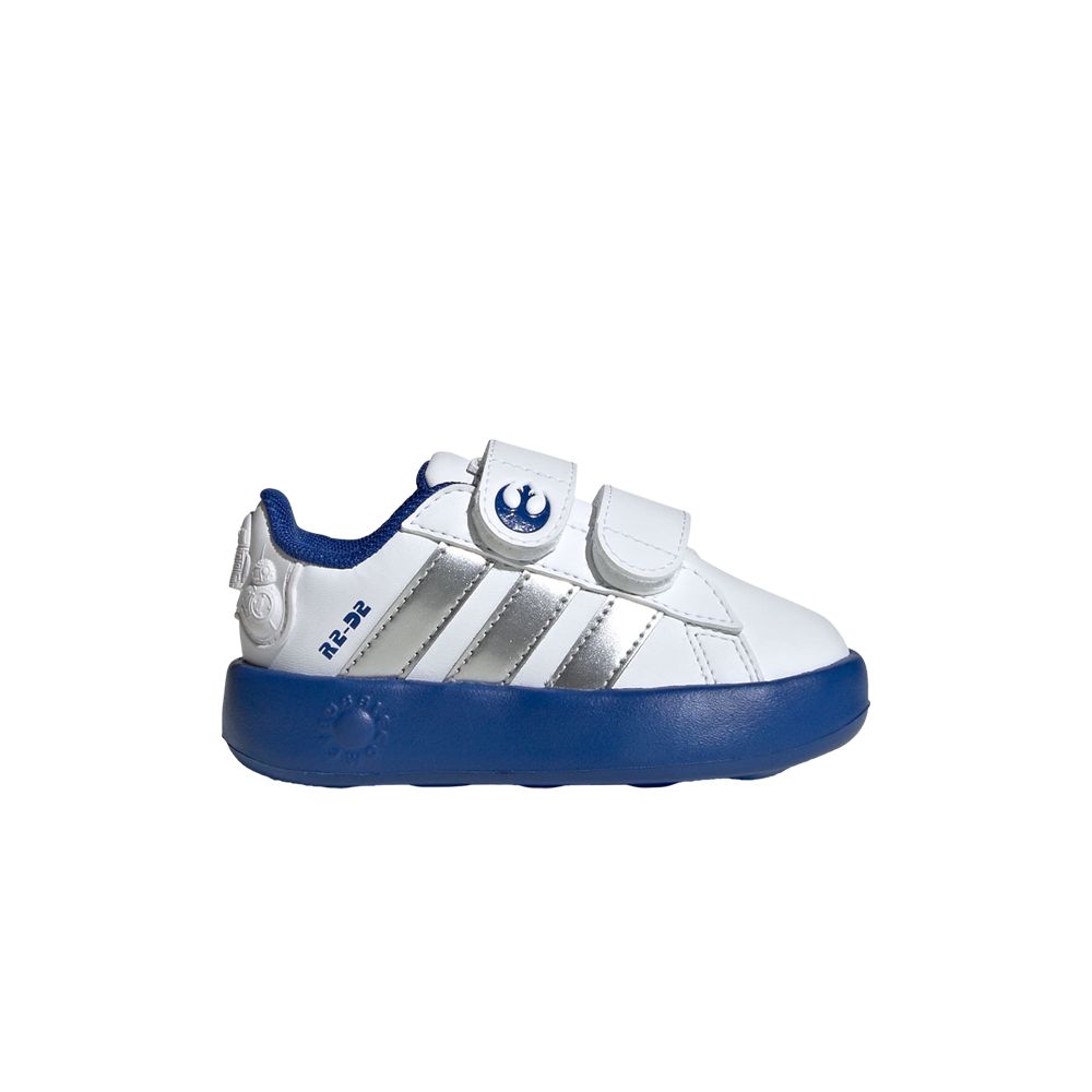 Pre-owned Adidas Originals Adidas Star Wars X Grand Court 2.0 I 'r2-d2' | White | Infant Size 9