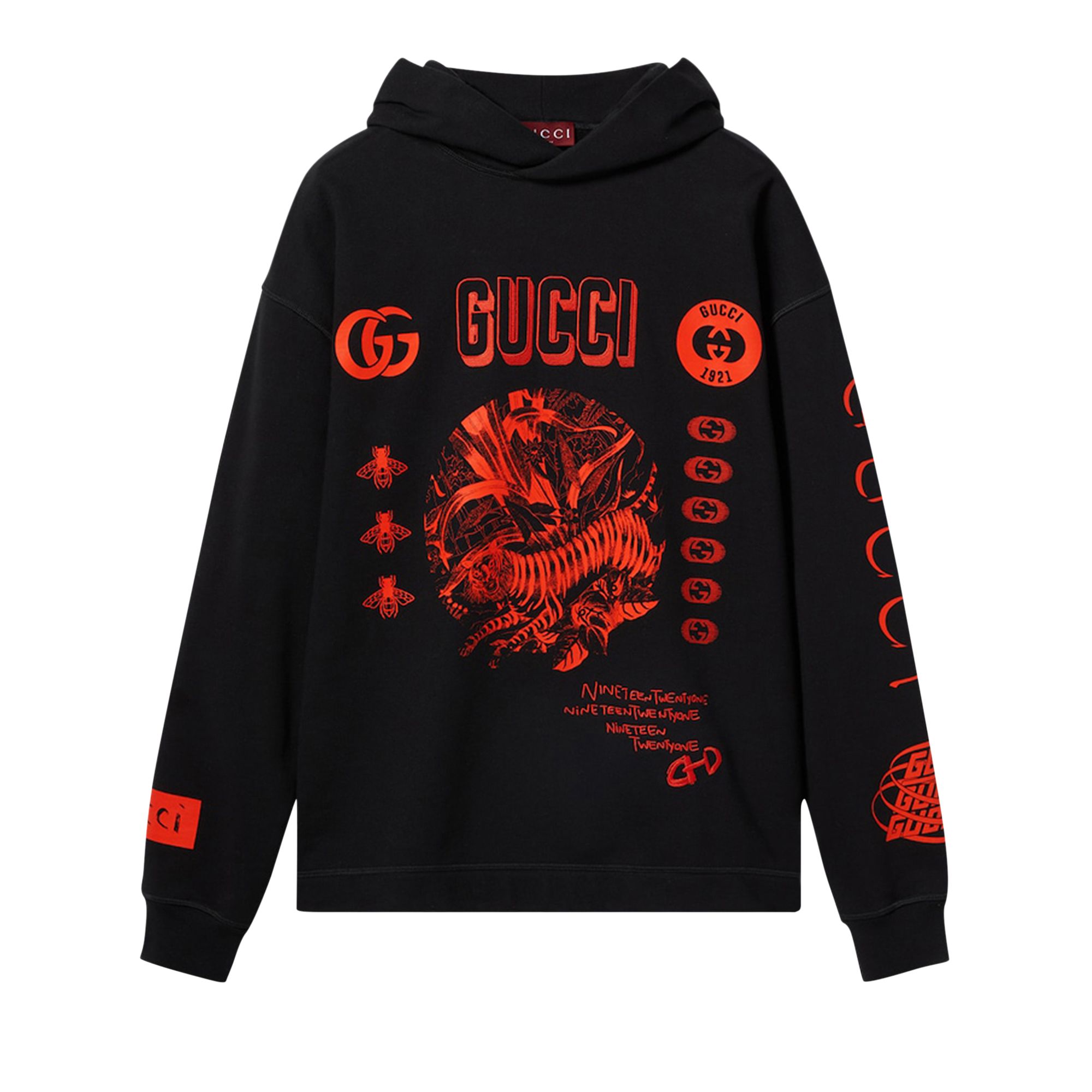 Pre-owned Gucci Symbols Hoodie 'black'