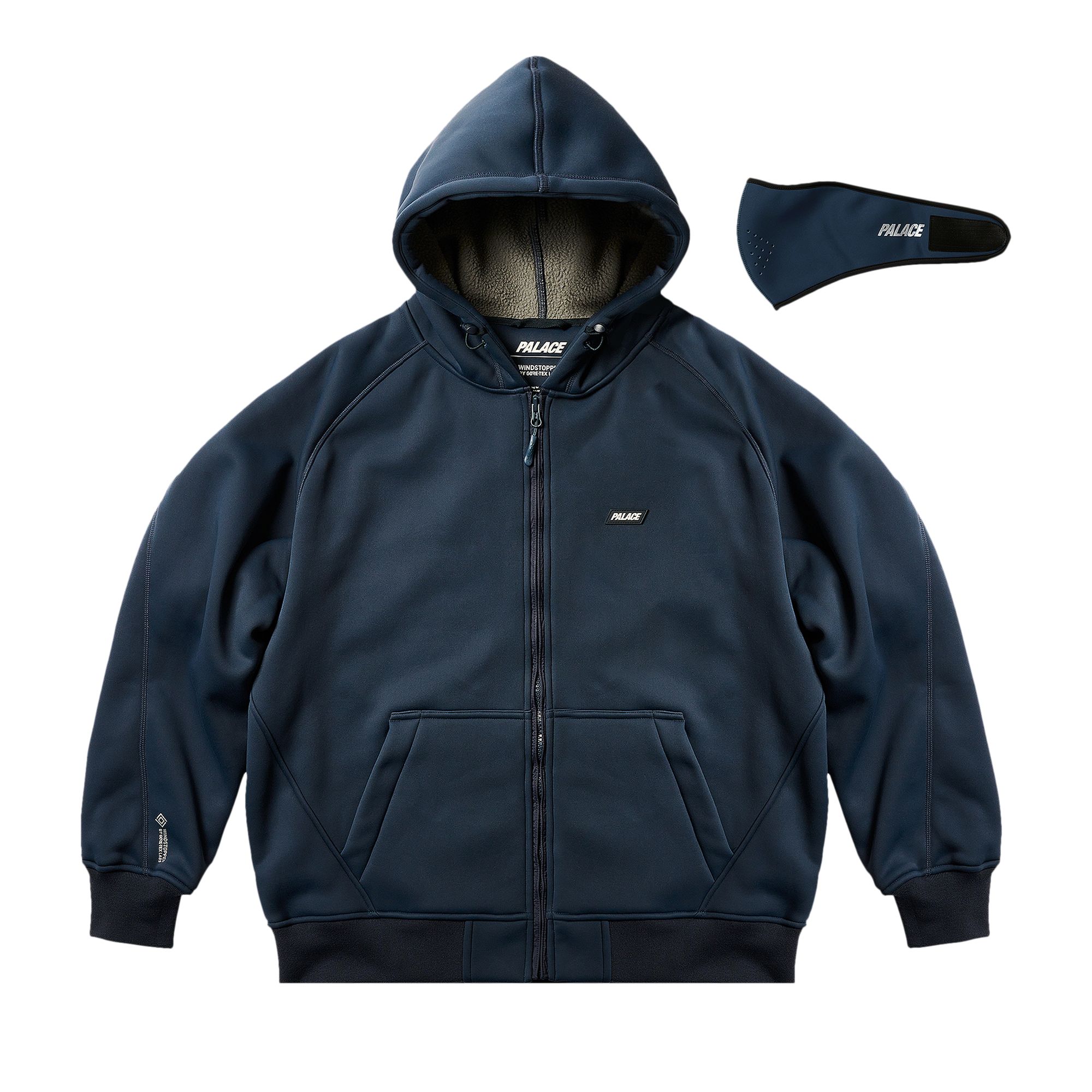 Pre-owned Palace Gore-tex Windstopper Bonded Jacket 'navy' | Blue | Men's Size L