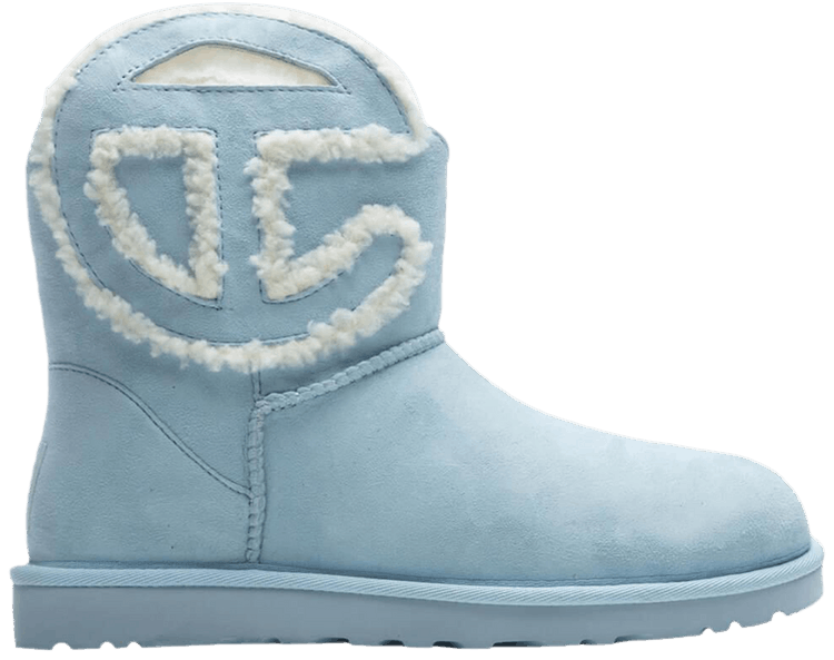 Telfar x UGG Logo Mini Boot Blue