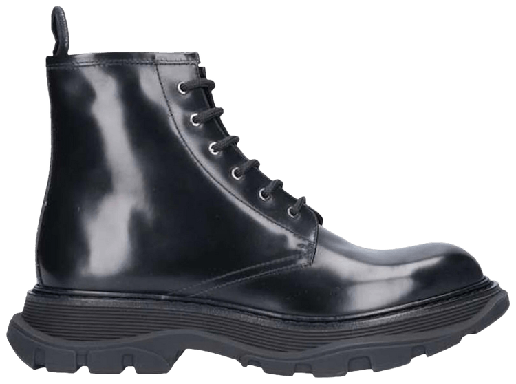 Buy Alexander McQueen Combat Boot 'Black' - 604250 WHXH0 1000 | GOAT