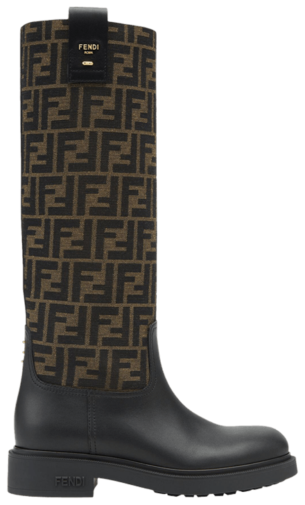 Fendi Wmns Filo Boot FF Motif   Brown