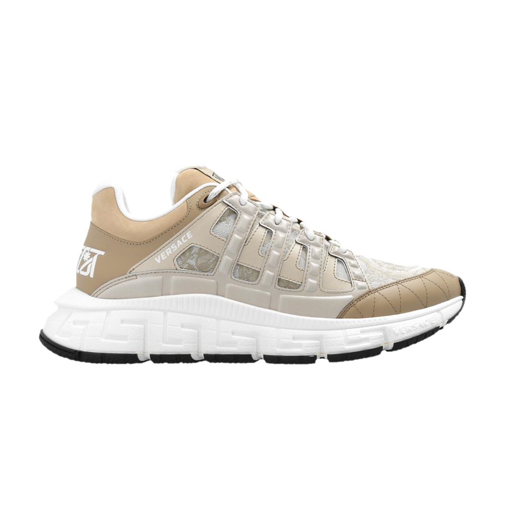 Pre-owned Versace Wmns Trigreca 'barocco Beige' | Tan | Women's Size 40