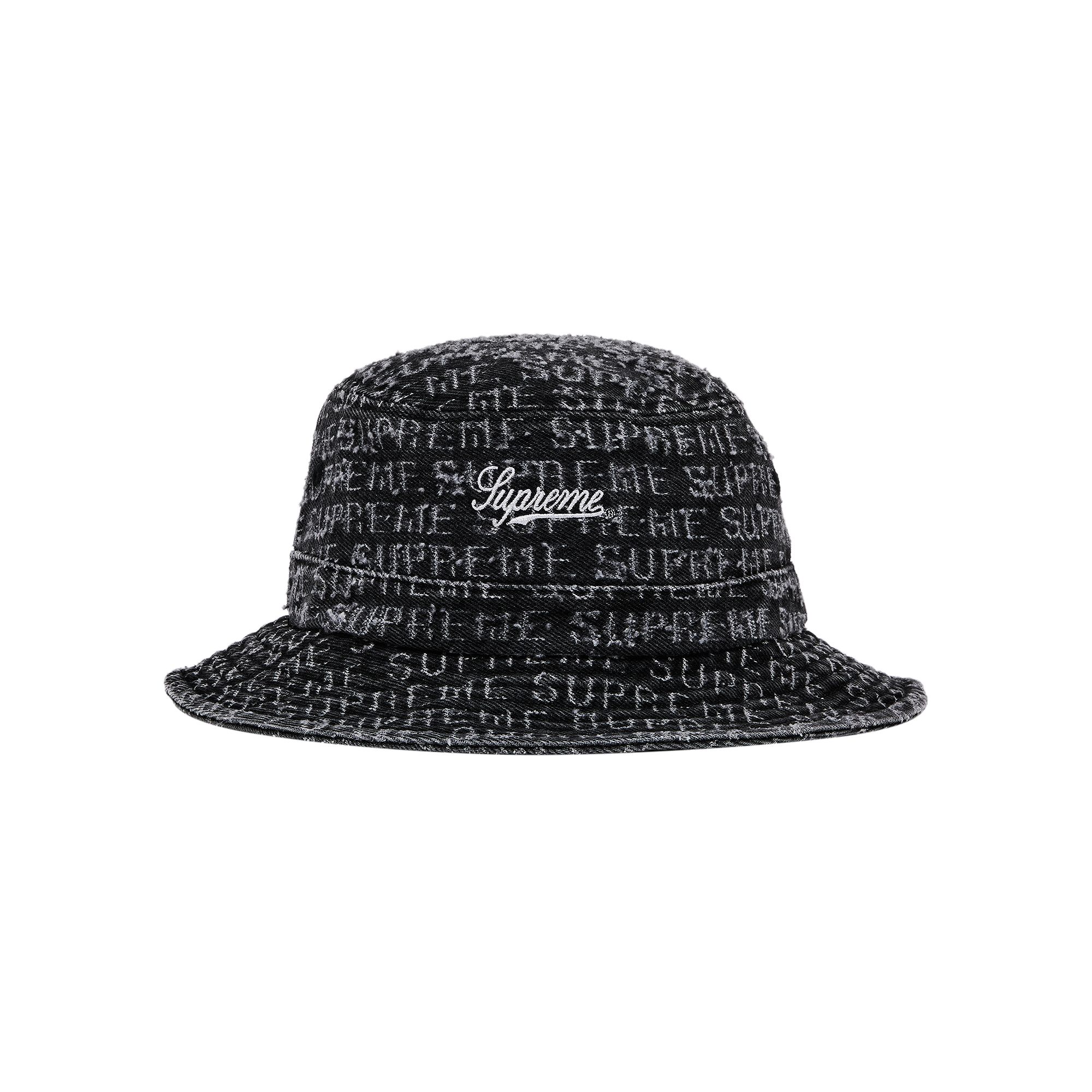Pre-owned Supreme Needle Punch Denim Crusher 'black' | Men's Size M/l