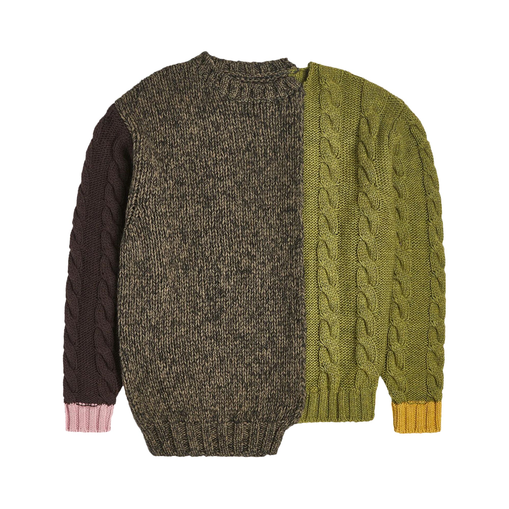 Pre-owned Gallery Dept. Guhl Sweater 'green/brown/mauve'