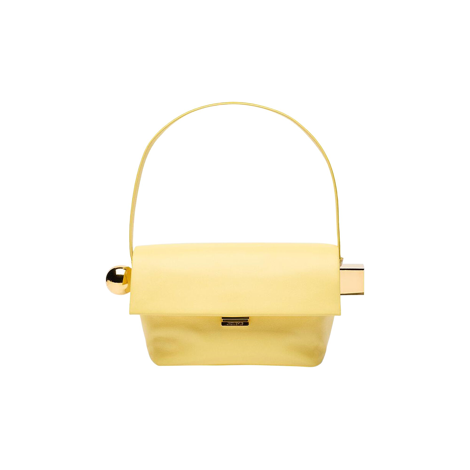 Pre-owned Jacquemus Le Rond Carre Bag 'light Yellow' | Women's Size Onesize