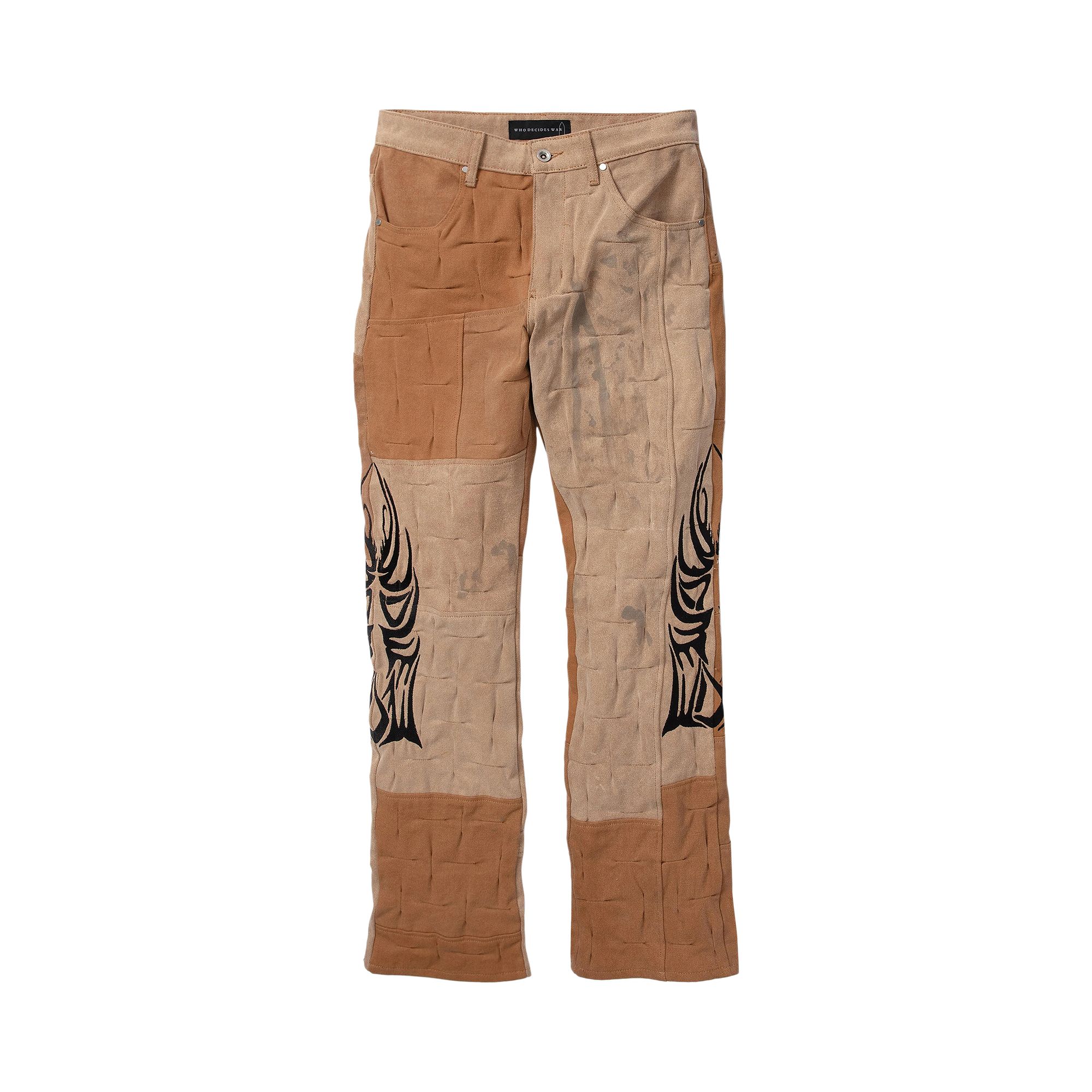 Pre-owned Who Decides War Gathered Work Trouser 'tan' | Men's Size 30