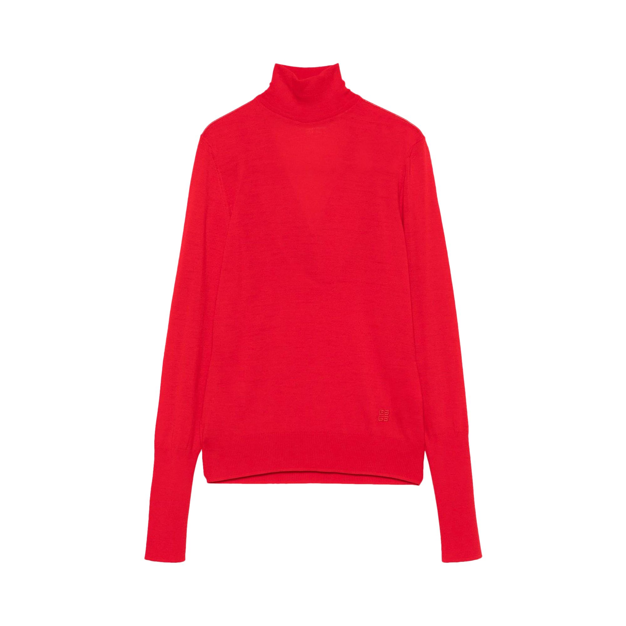 Pre-owned Givenchy Draped Open Back Sweater 'vermillon'