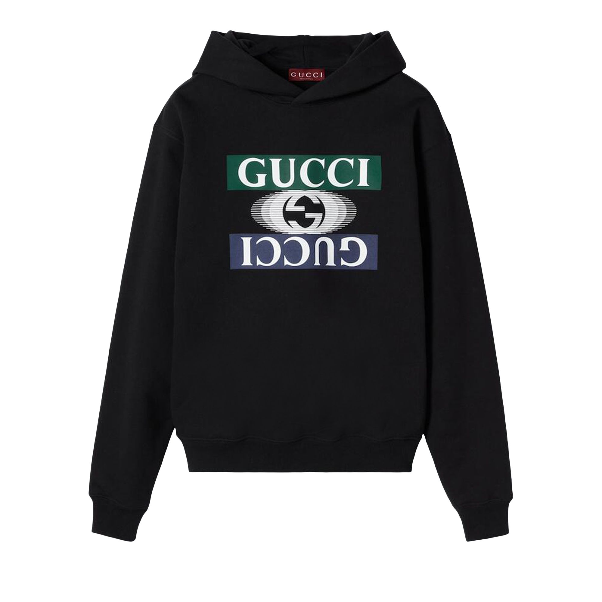 Pre-owned Gucci Felted Jersey Hoodie 'black'