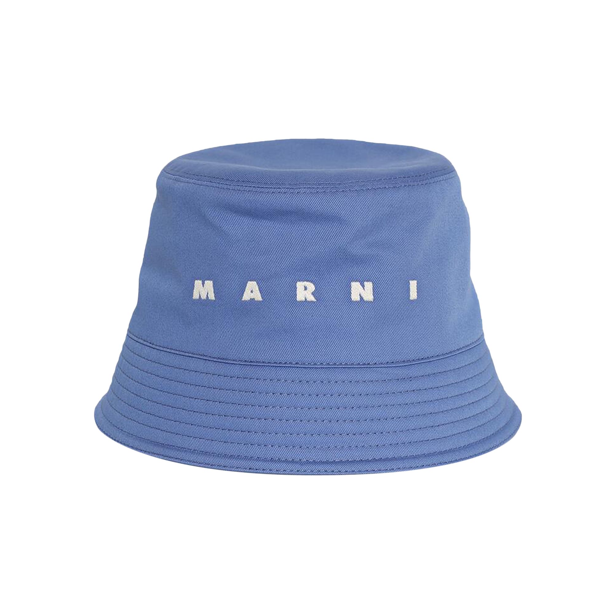 Pre-owned Marni Logo Bucket Hat Ii 'blue/lilac' | Men's Size M